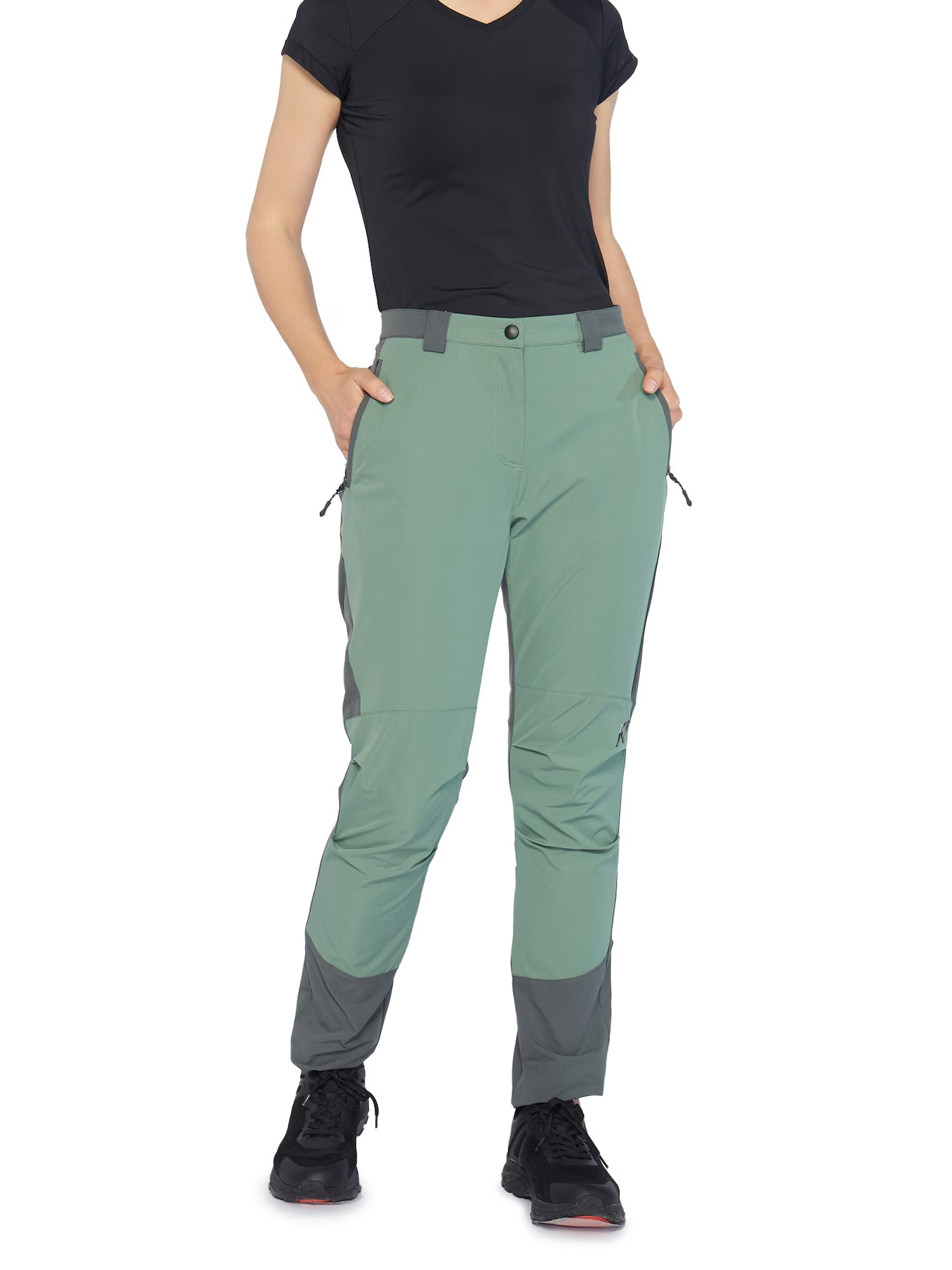 Rukka Pantaloni outdoor gri / verde mentă - Pled.ro