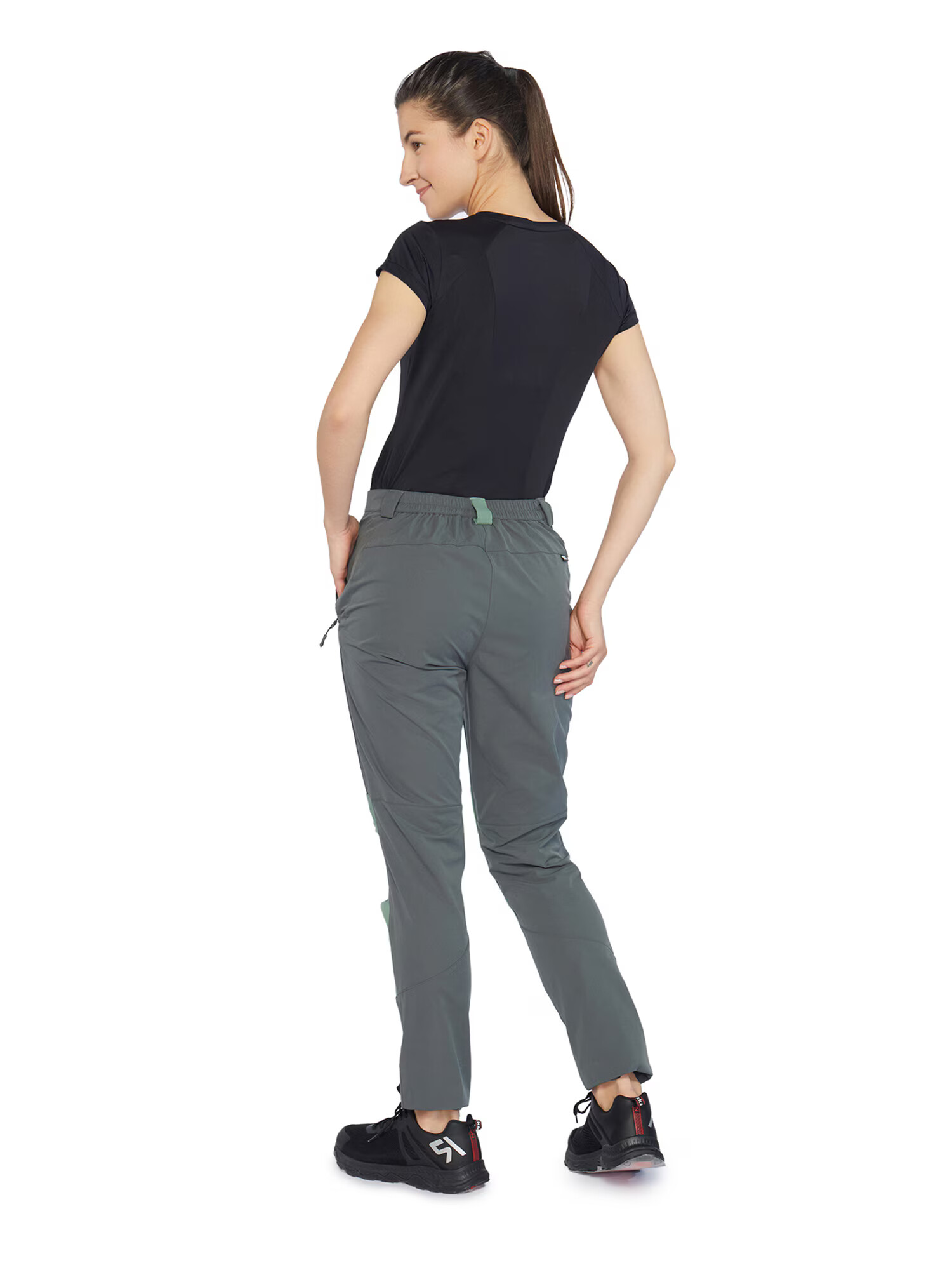 Rukka Pantaloni outdoor gri / verde mentă - Pled.ro