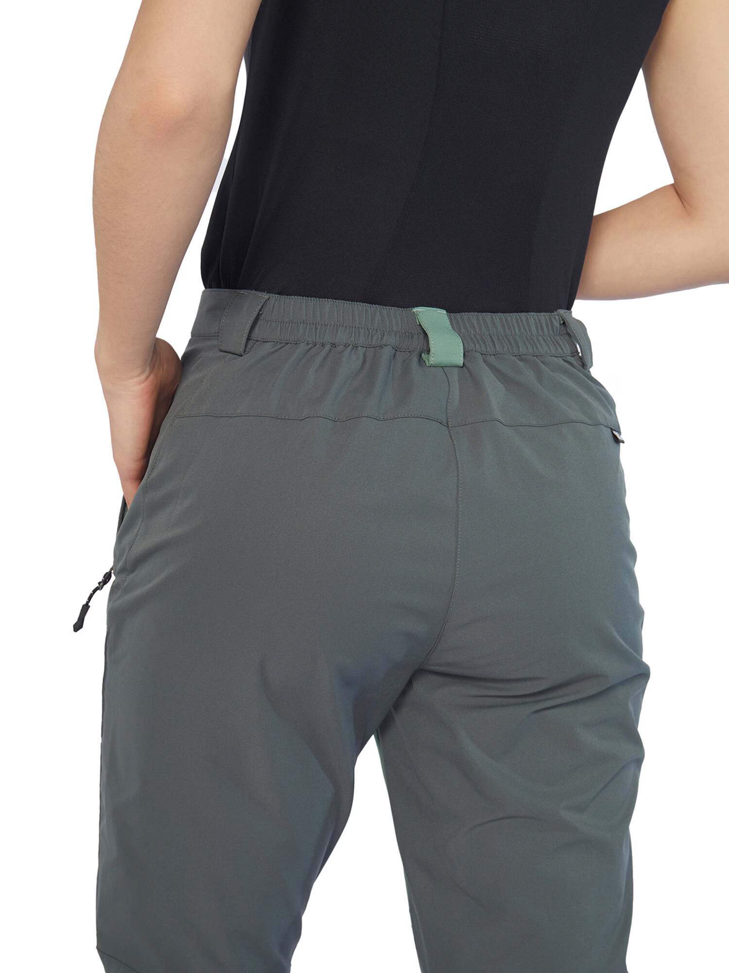 Rukka Pantaloni outdoor gri / verde mentă - Pled.ro