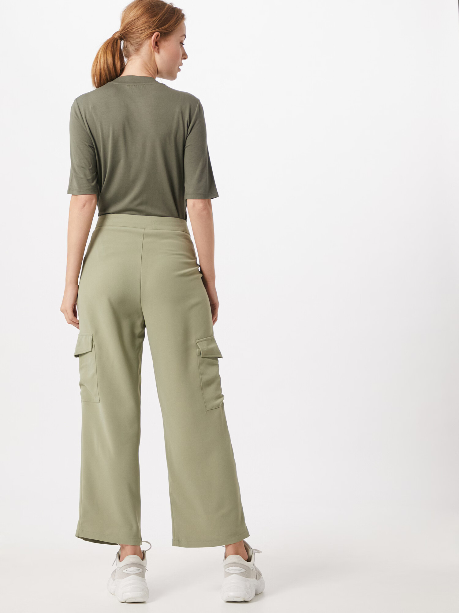 Rut & Circle Pantaloni cu buzunare verde deschis - Pled.ro