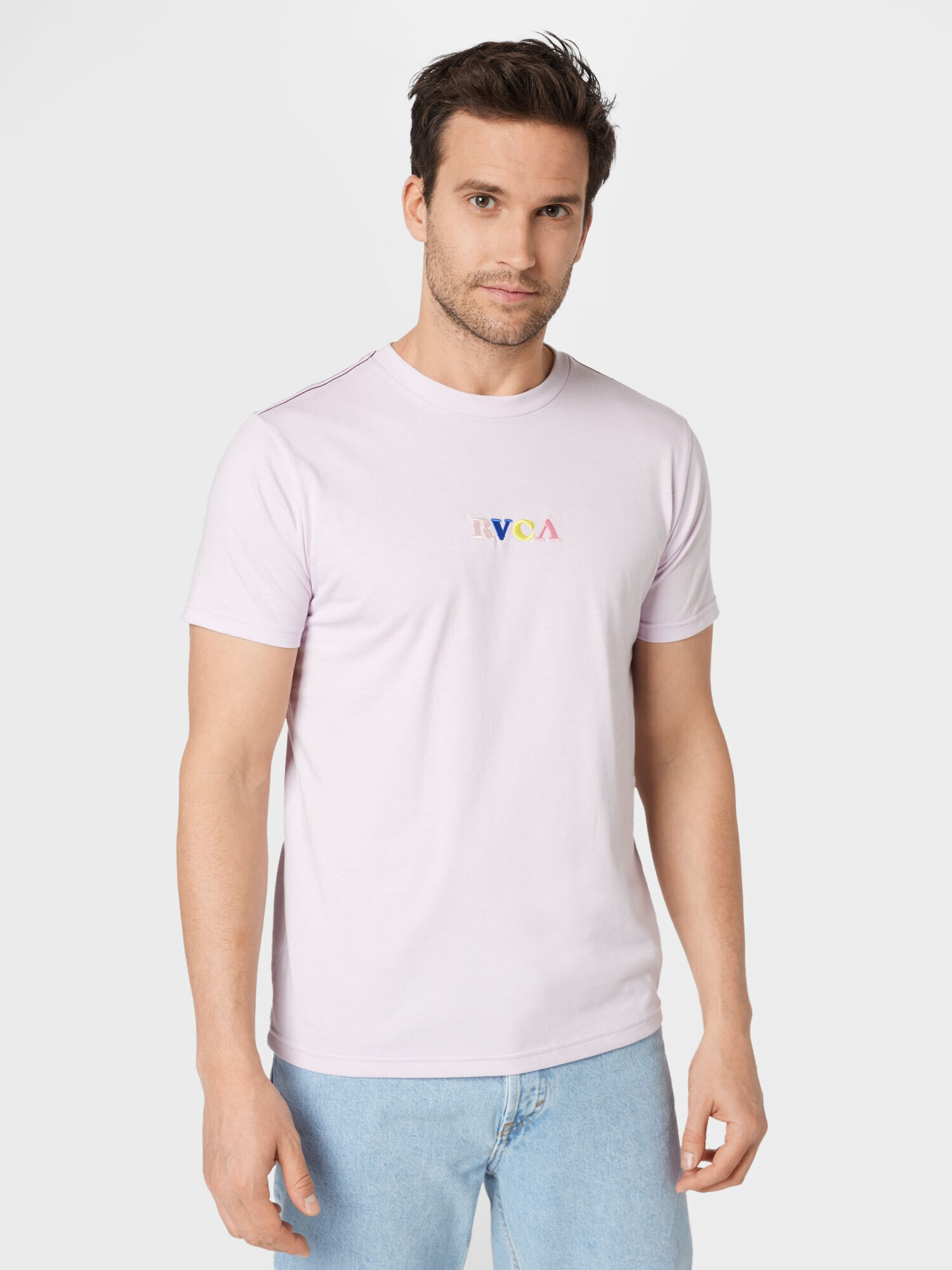 RVCA Tricou albastru / galben / roz / roz pal / alb - Pled.ro