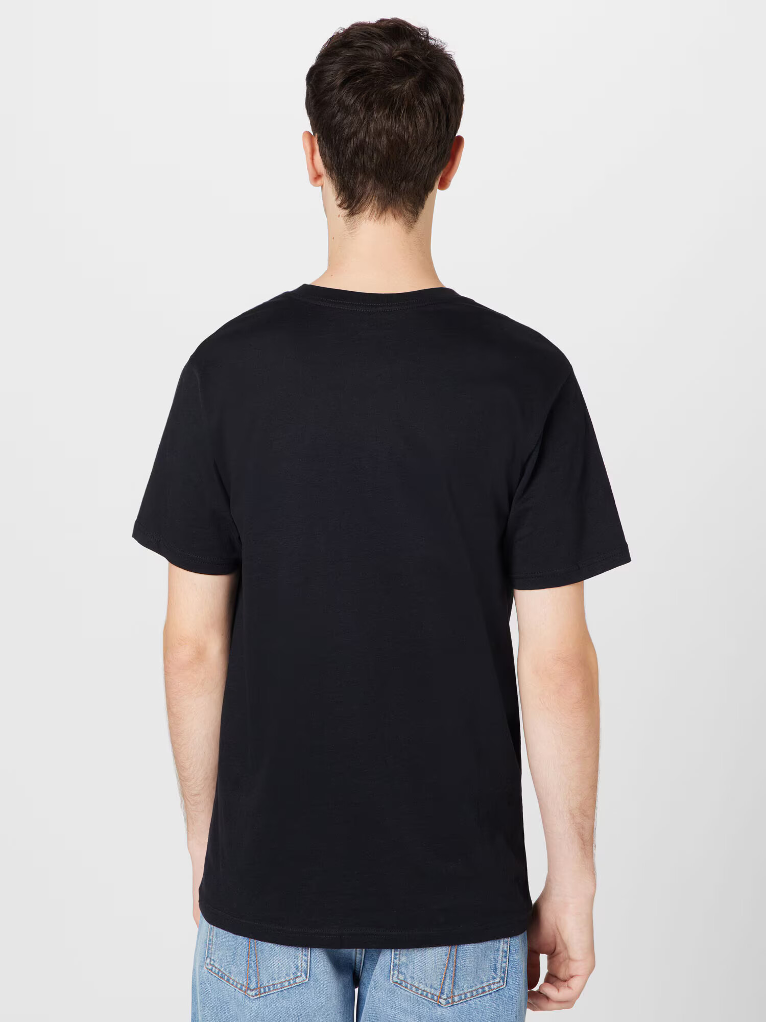 RVCA Tricou negru / alb - Pled.ro