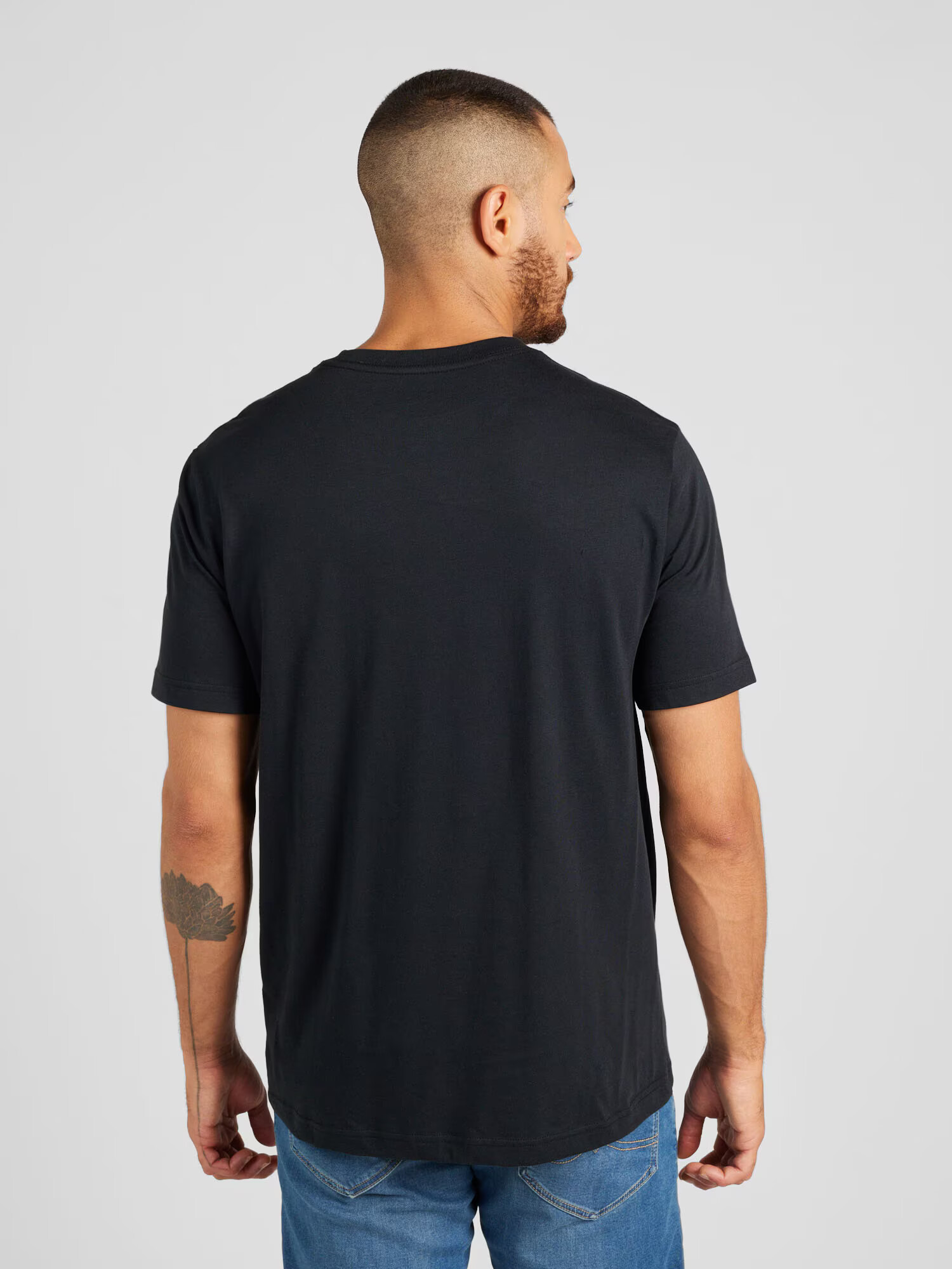 RVCA Tricou negru / alb - Pled.ro