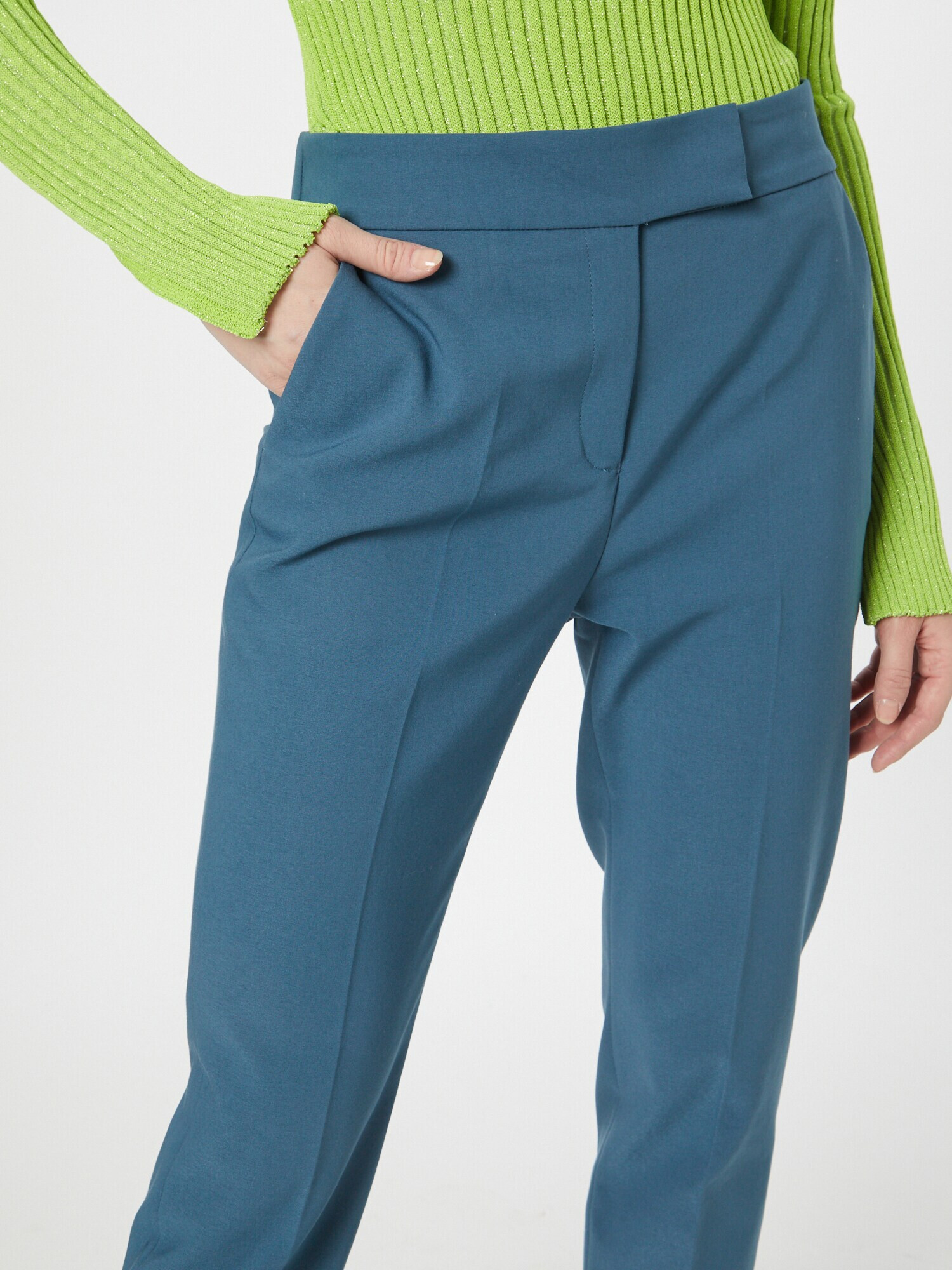 s.Oliver BLACK LABEL Pantaloni verde petrol - Pled.ro