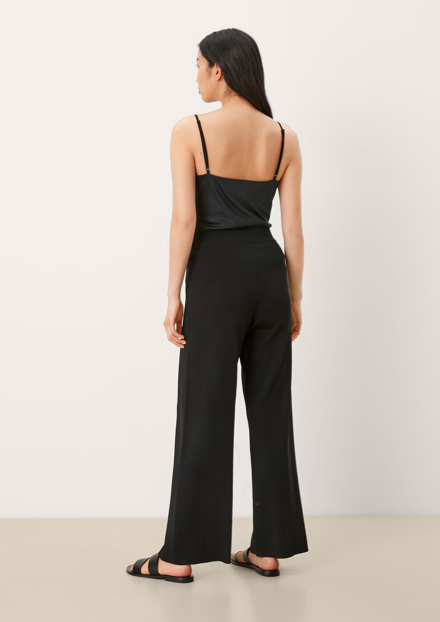 s.Oliver BLACK LABEL Top negru - Pled.ro