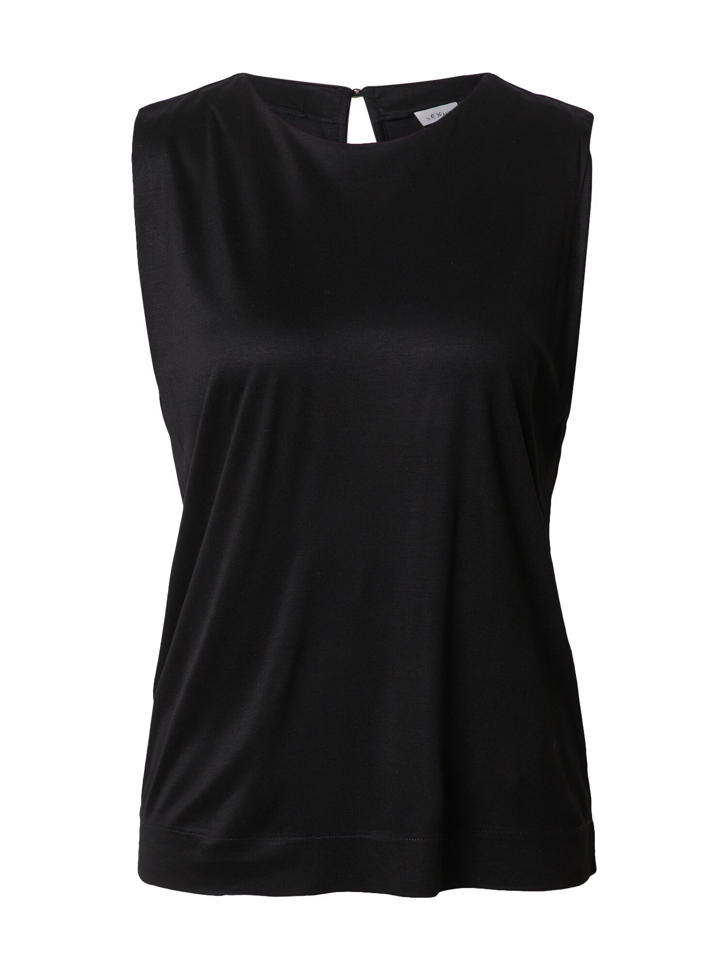 s.Oliver BLACK LABEL Top negru - Pled.ro