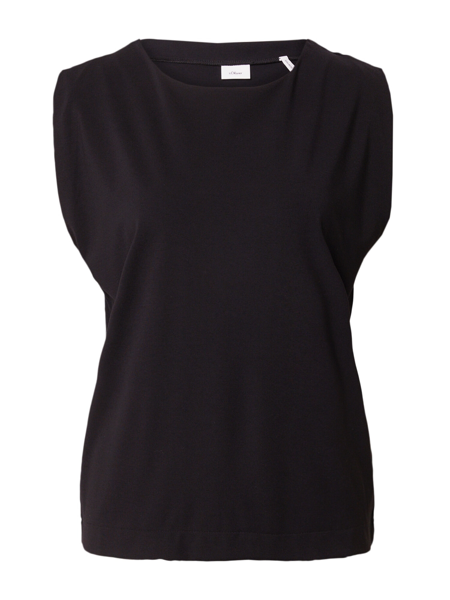 s.Oliver BLACK LABEL Top negru - Pled.ro