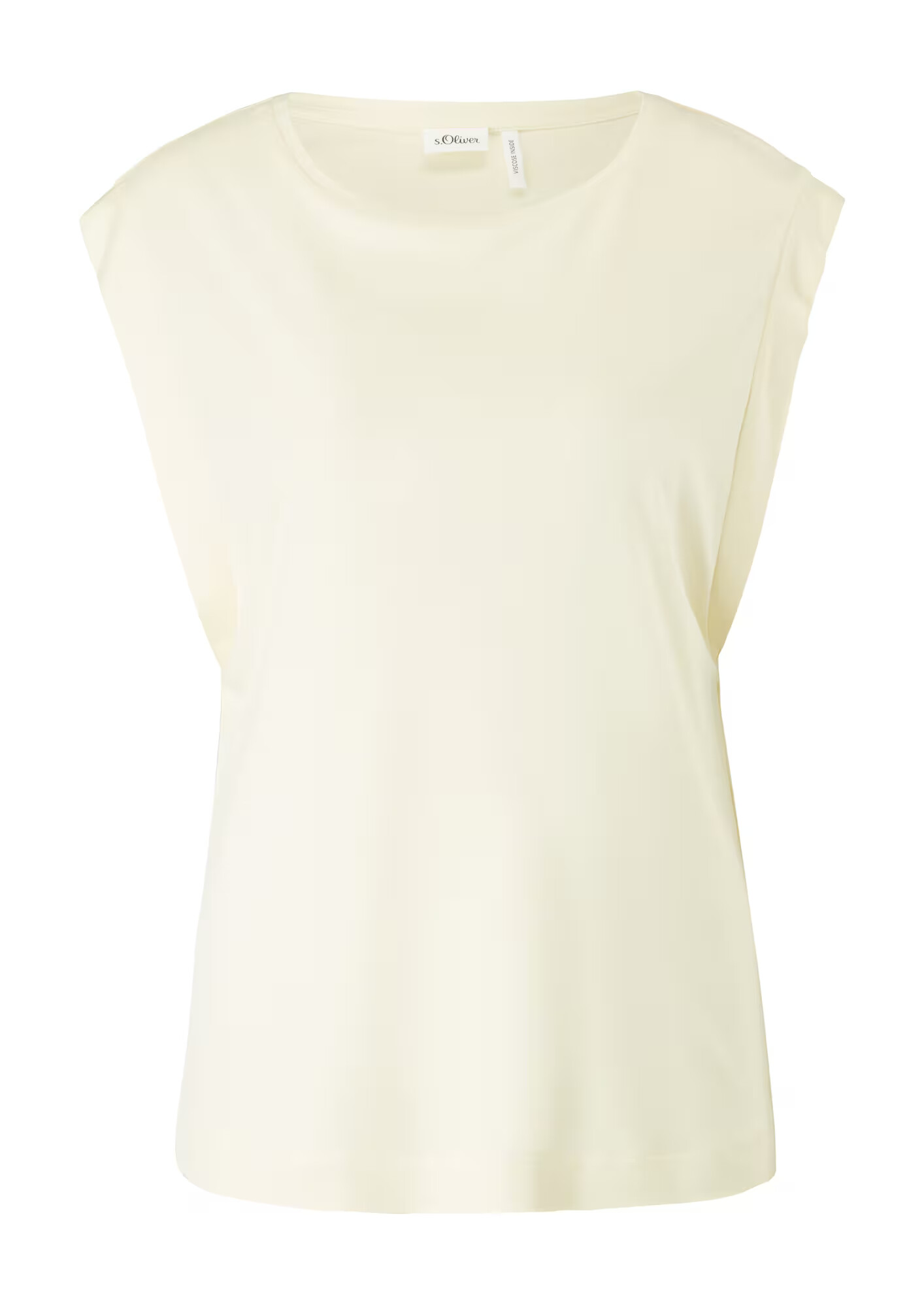 s.Oliver BLACK LABEL Tricou galben pastel - Pled.ro