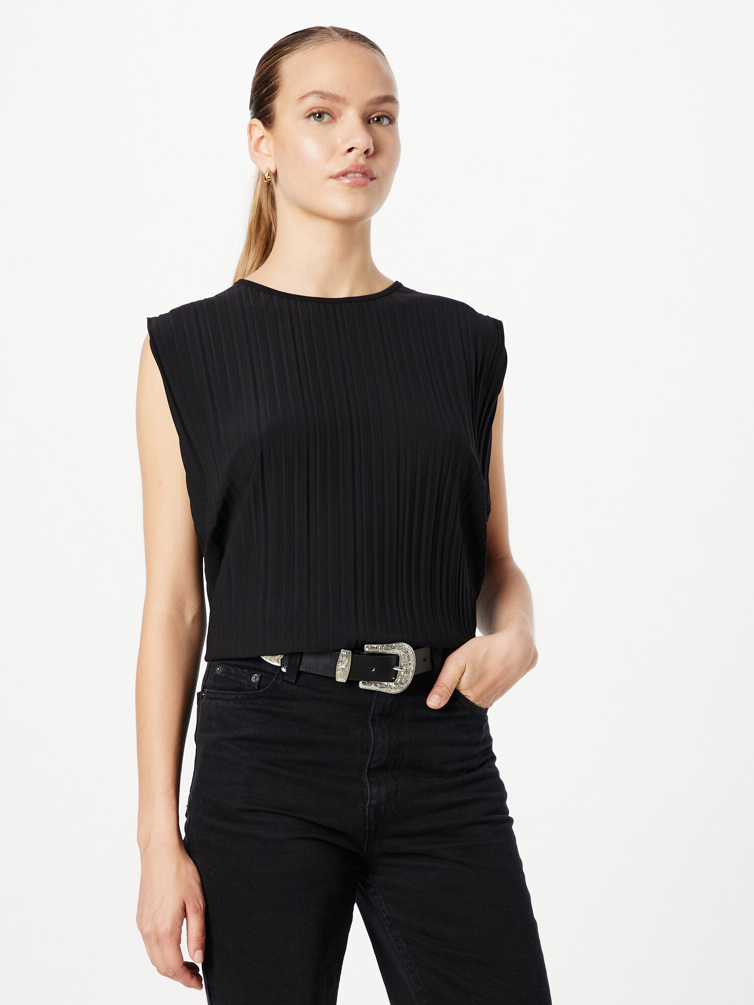 s.Oliver BLACK LABEL Tricou negru - Pled.ro