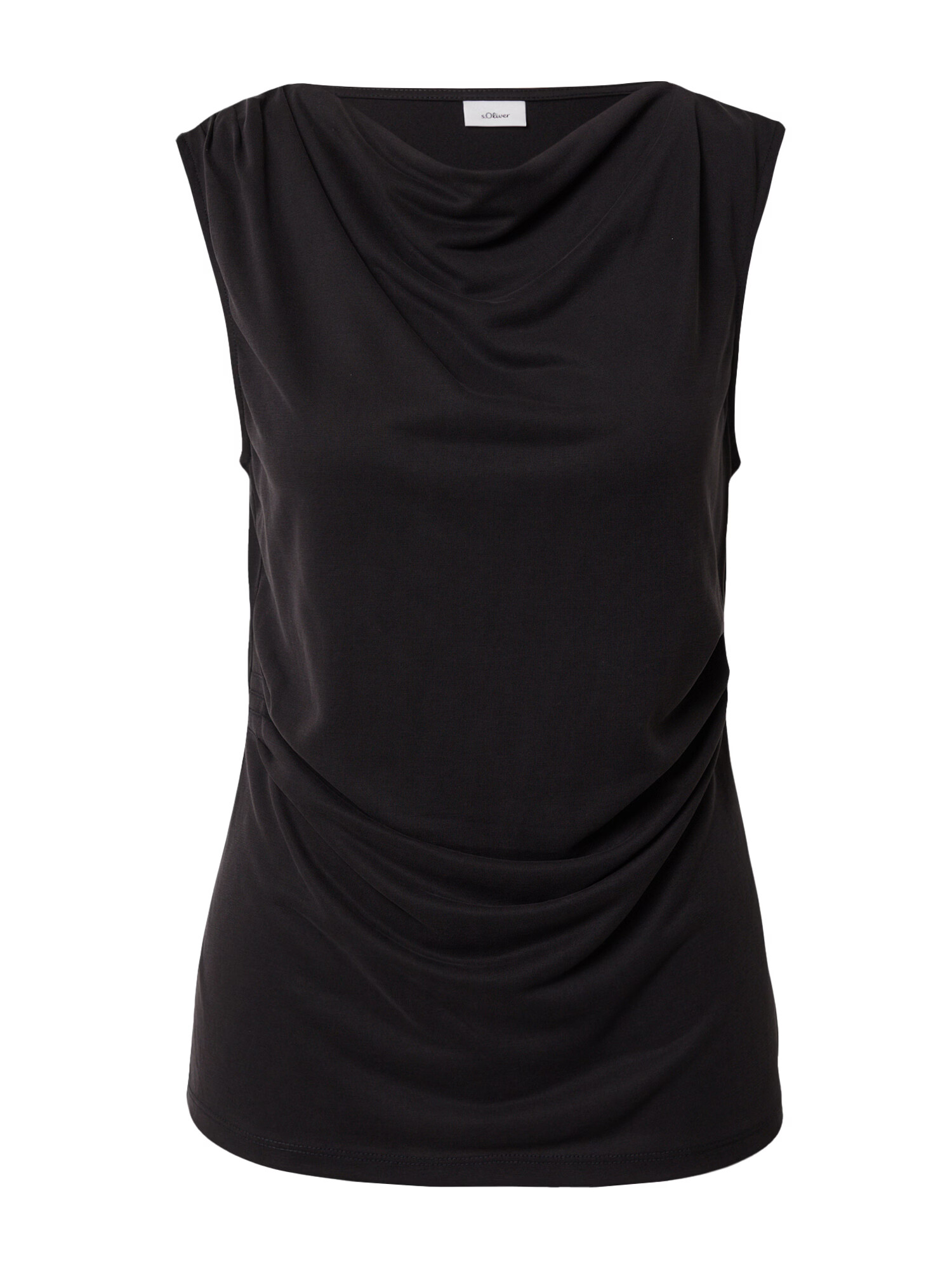 s.Oliver BLACK LABEL Top negru - Pled.ro