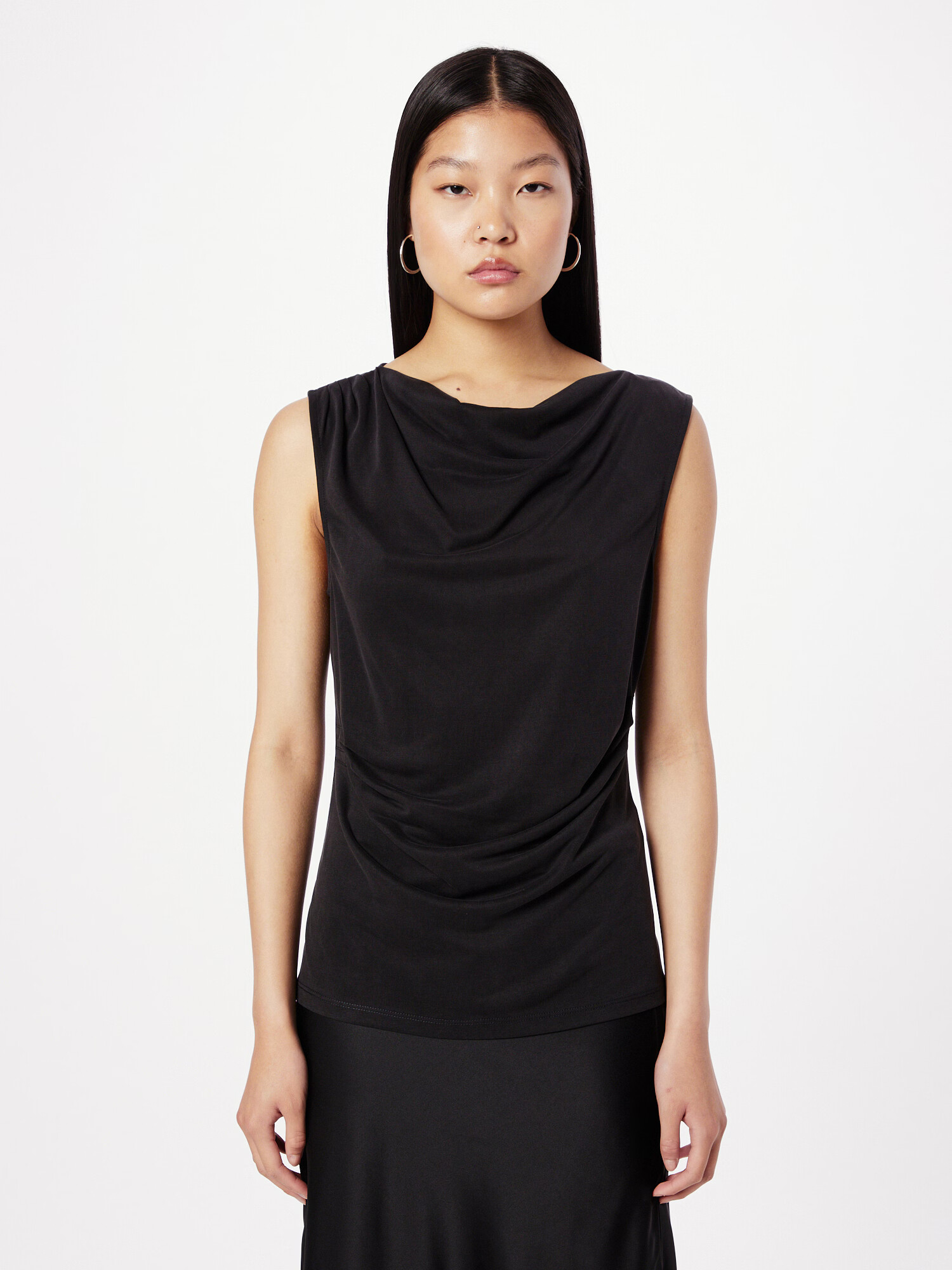 s.Oliver BLACK LABEL Top negru - Pled.ro