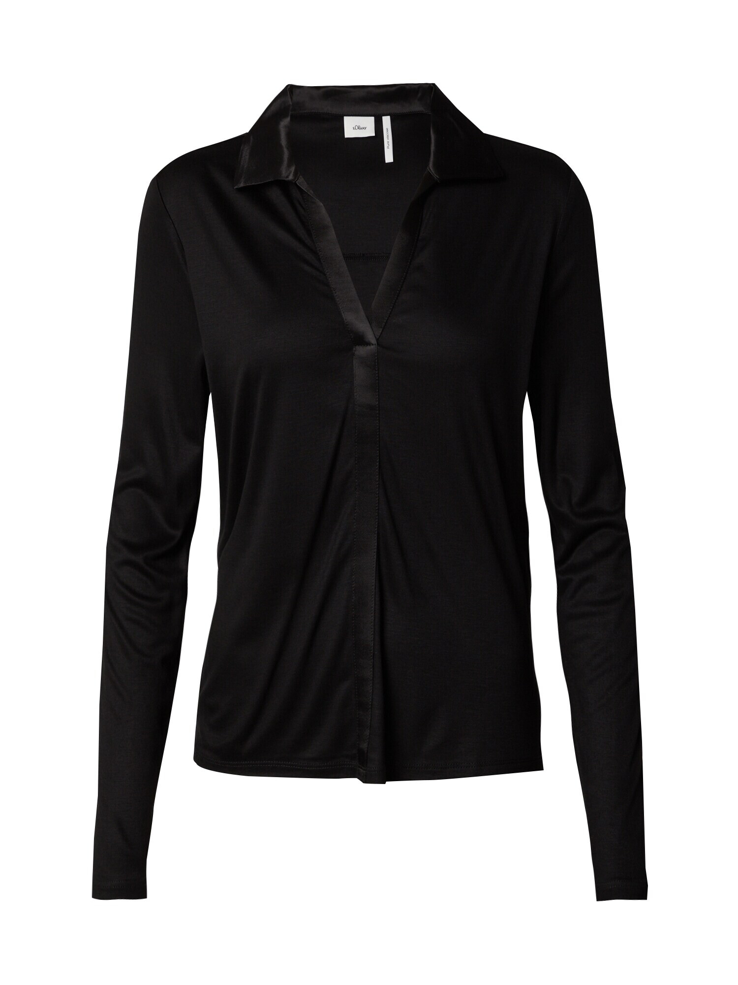 s.Oliver BLACK LABEL Tricou negru - Pled.ro