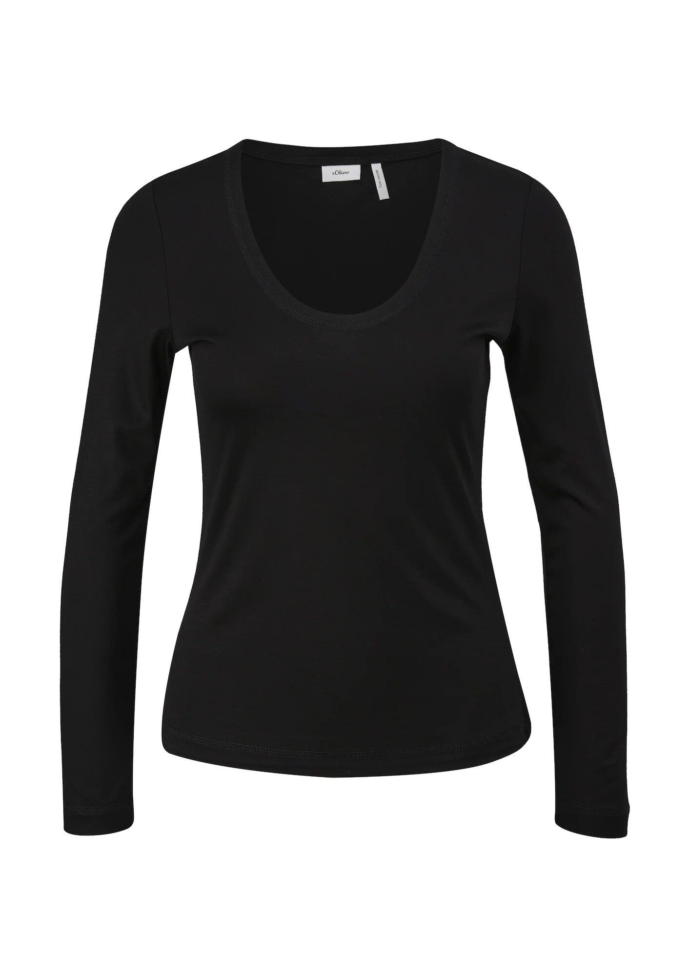 s.Oliver BLACK LABEL Tricou negru - Pled.ro