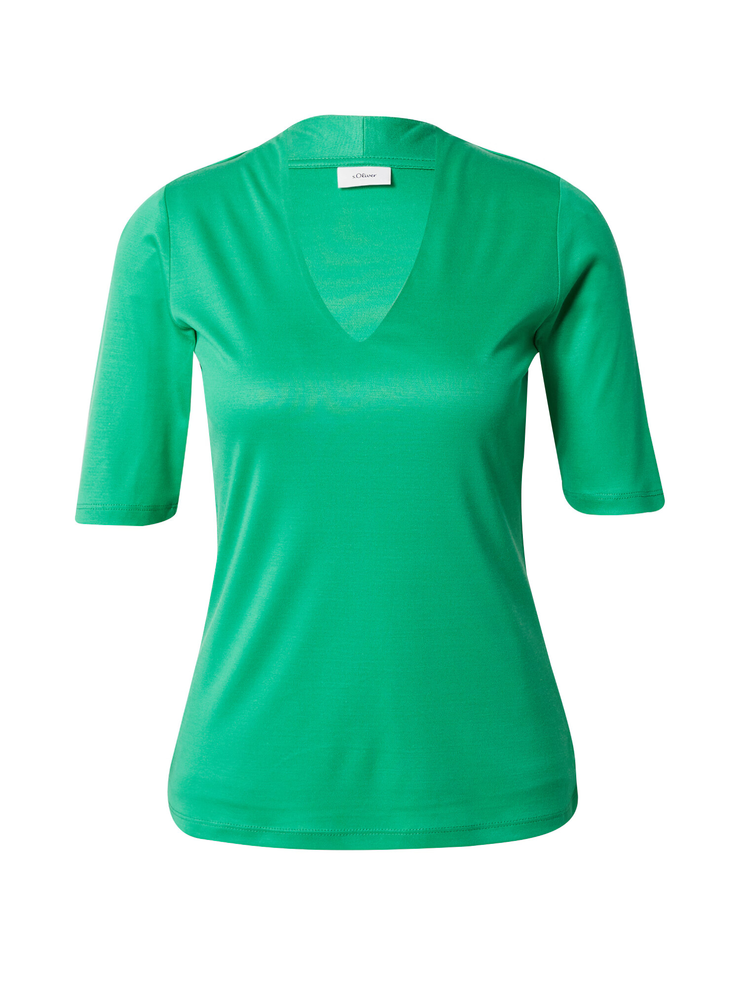 s.Oliver BLACK LABEL Tricou verde iarbă - Pled.ro