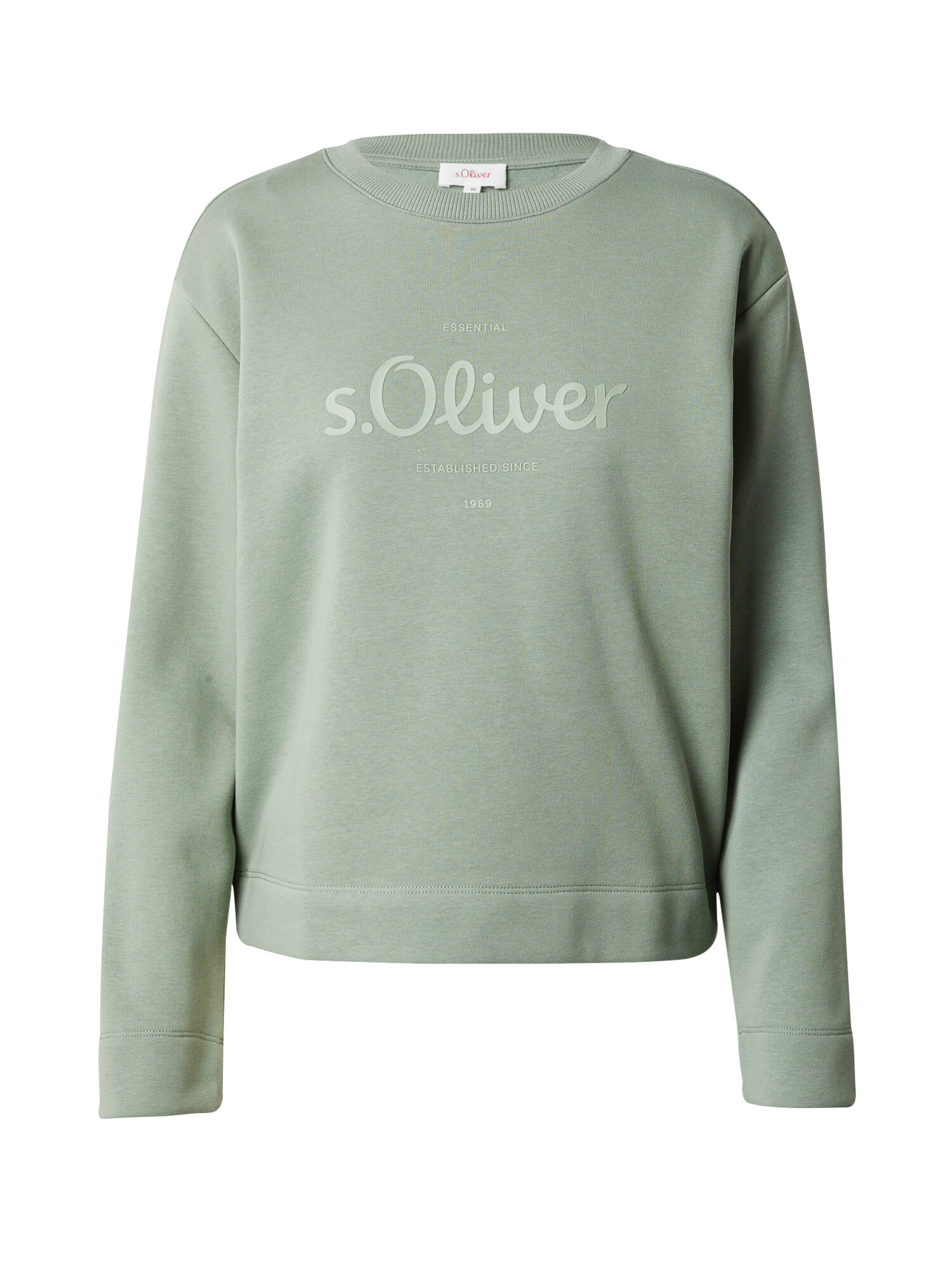 s.Oliver Bluză de molton verde pastel - Pled.ro