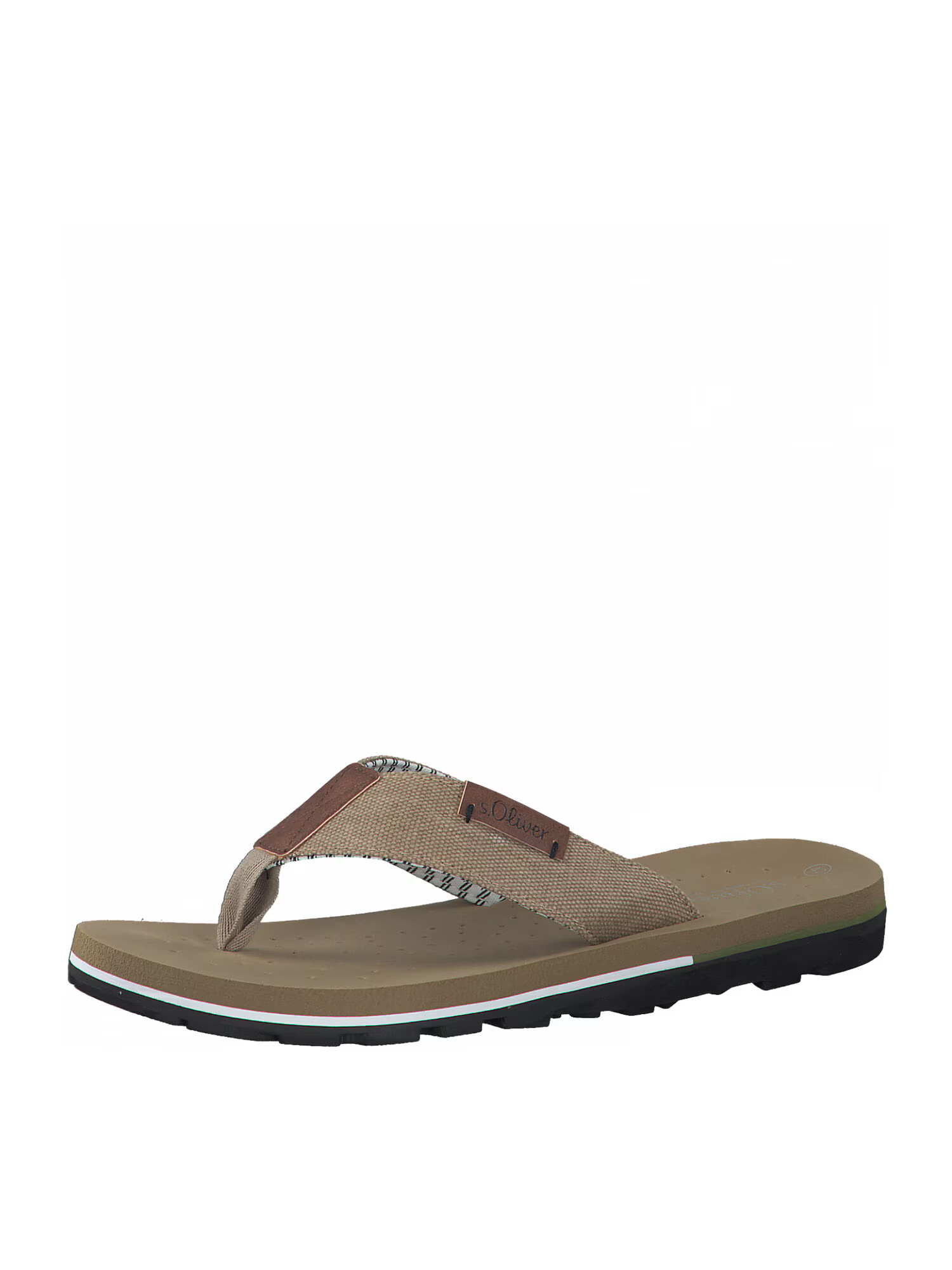 s.Oliver Flip-flops bej / maro - Pled.ro