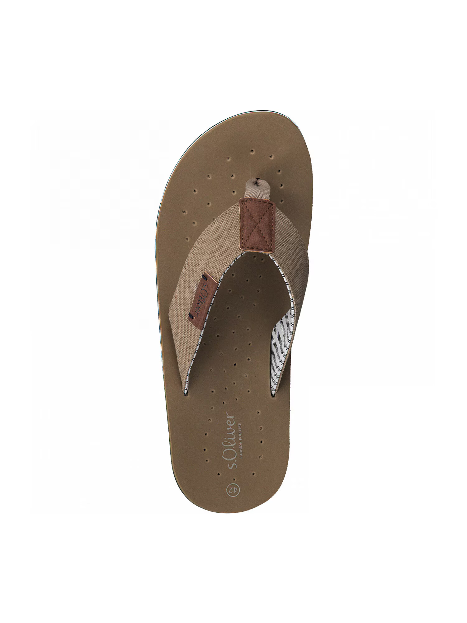 s.Oliver Flip-flops bej / maro - Pled.ro