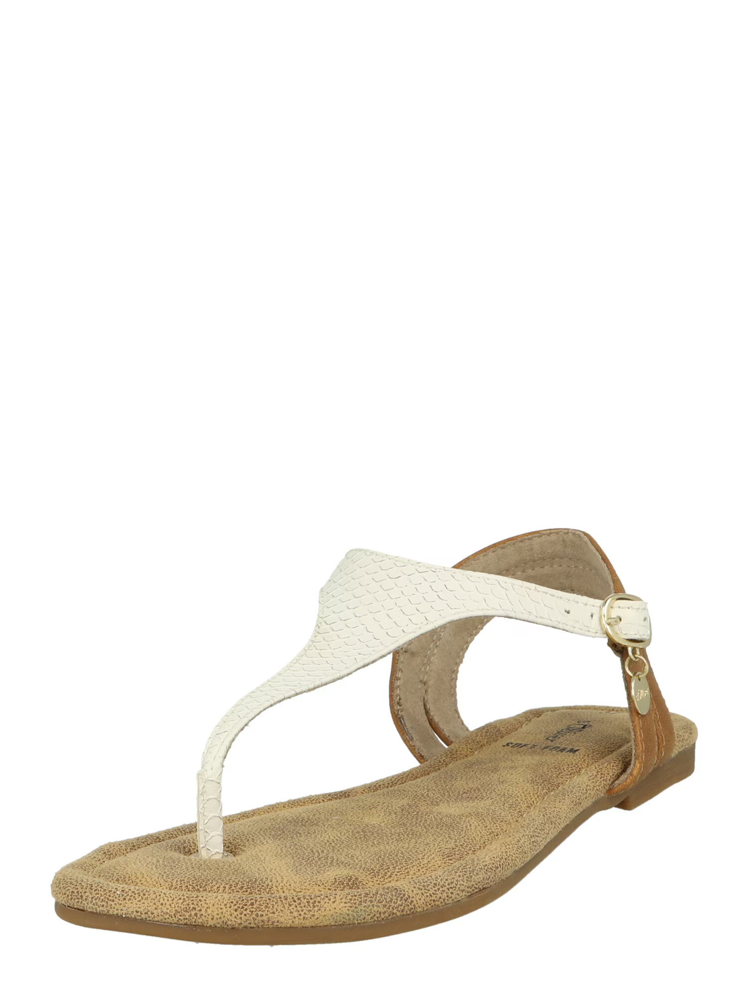 s.Oliver Flip-flops maro / alb - Pled.ro