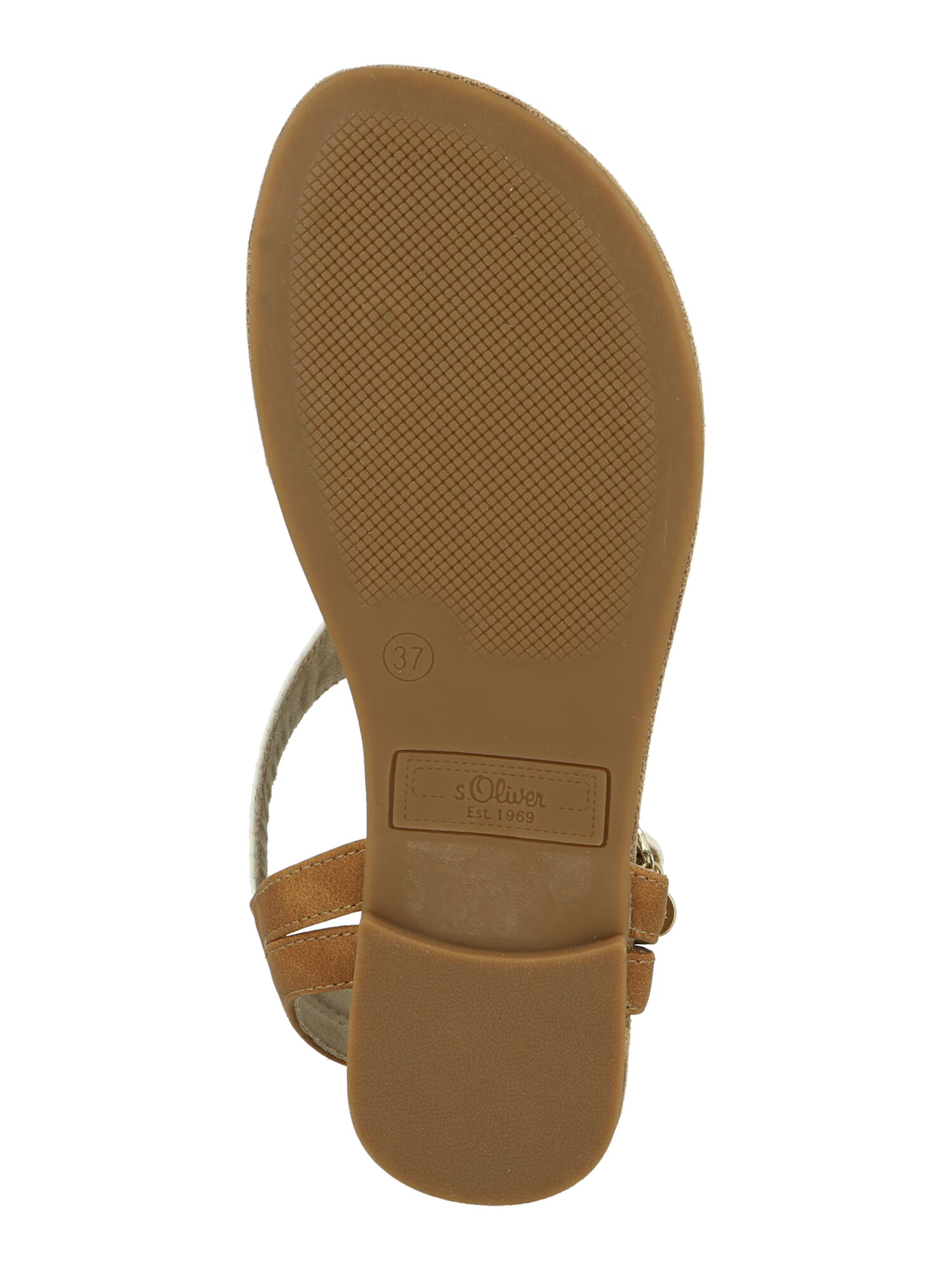 s.Oliver Flip-flops maro / alb - Pled.ro