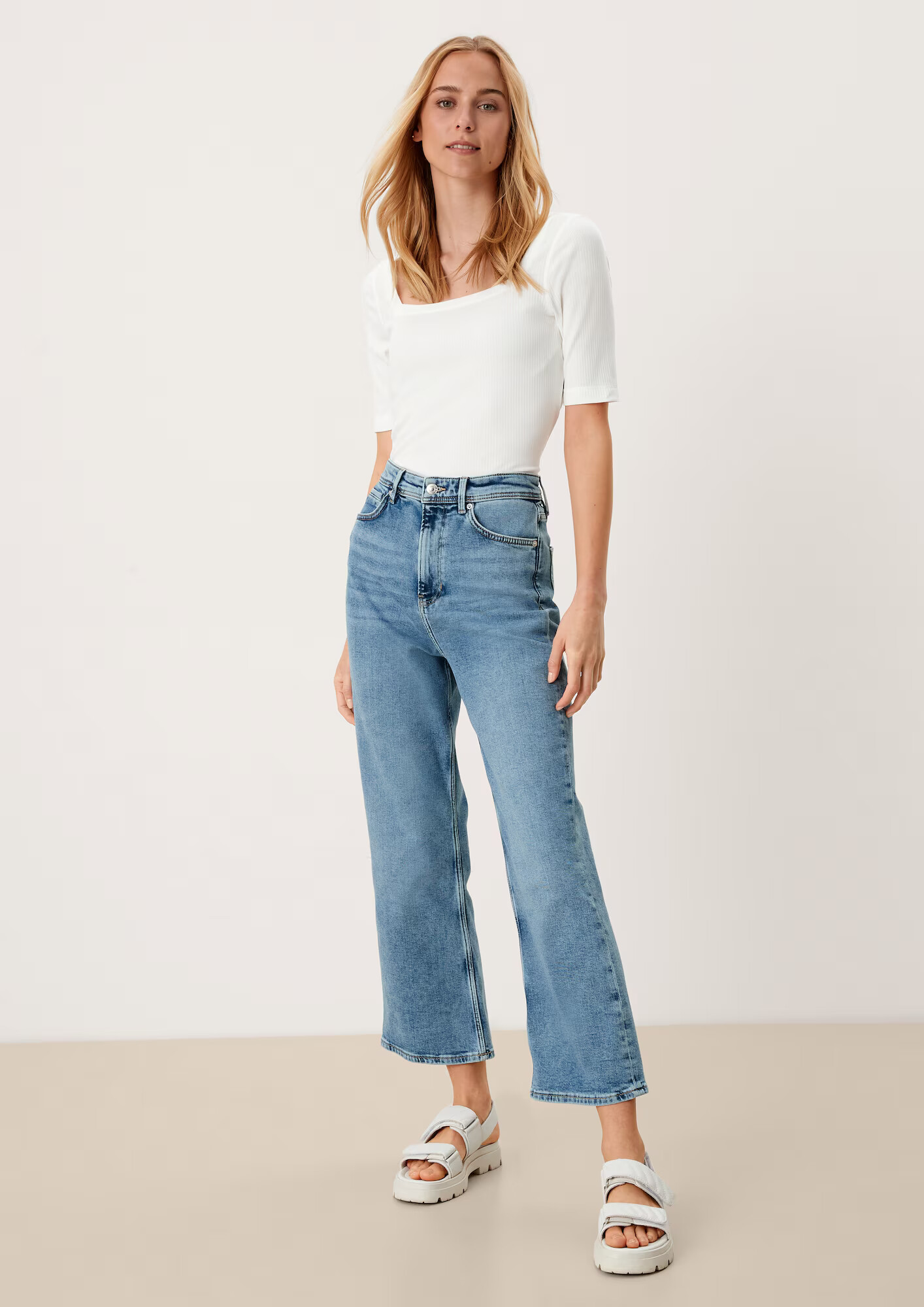 s.Oliver Jeans albastru denim - Pled.ro