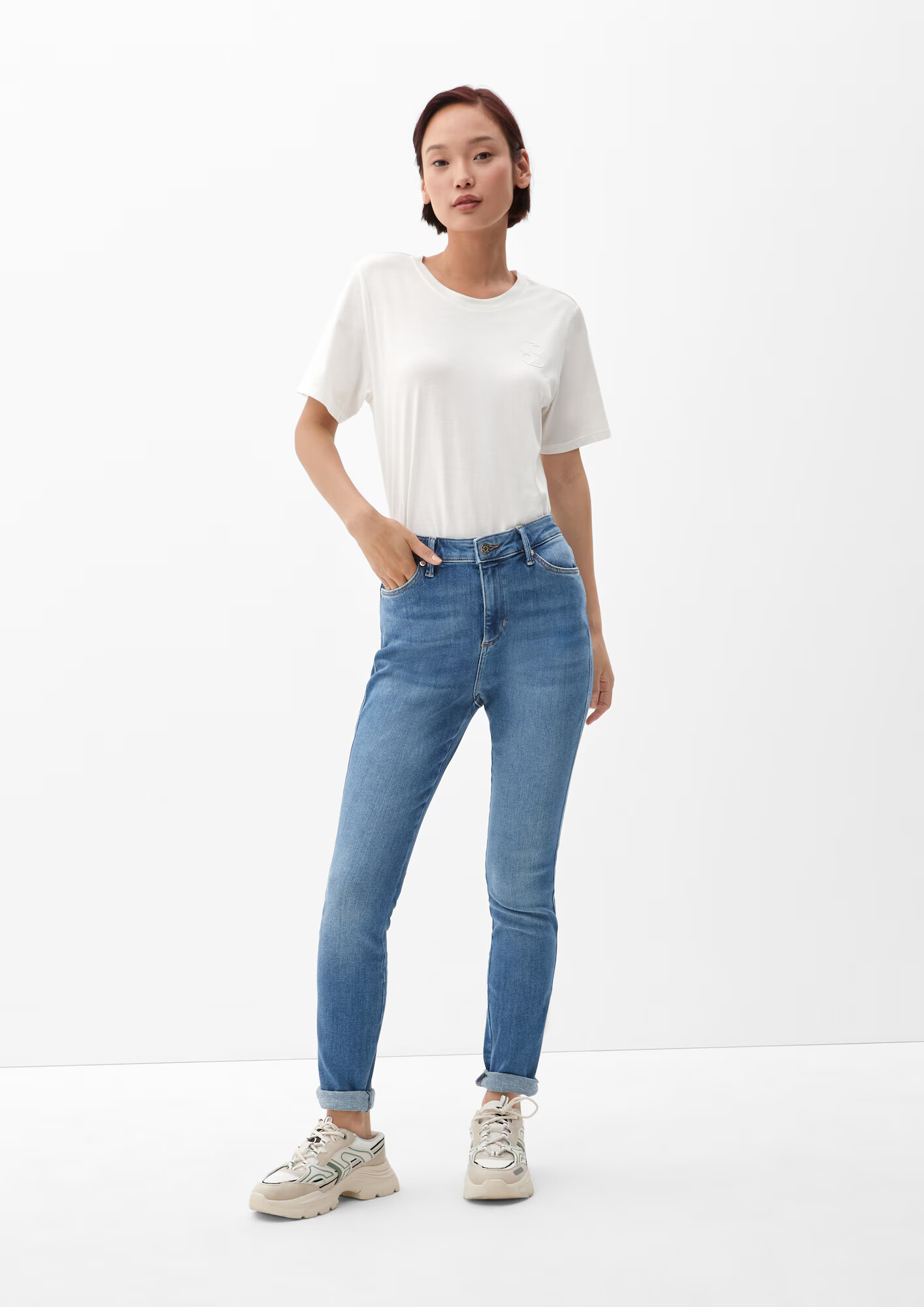 s.Oliver Jeans albastru denim - Pled.ro