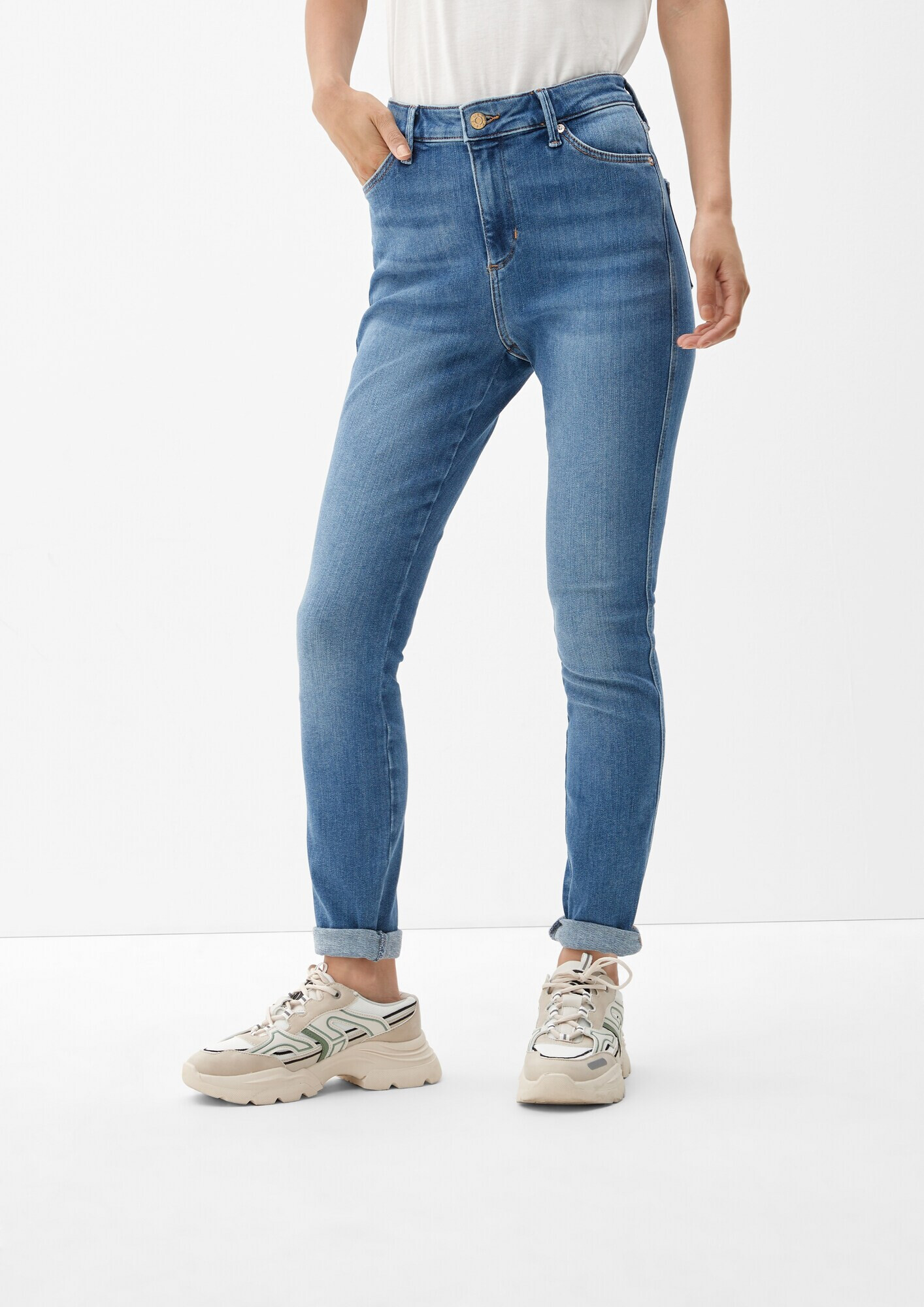 s.Oliver Jeans albastru denim - Pled.ro