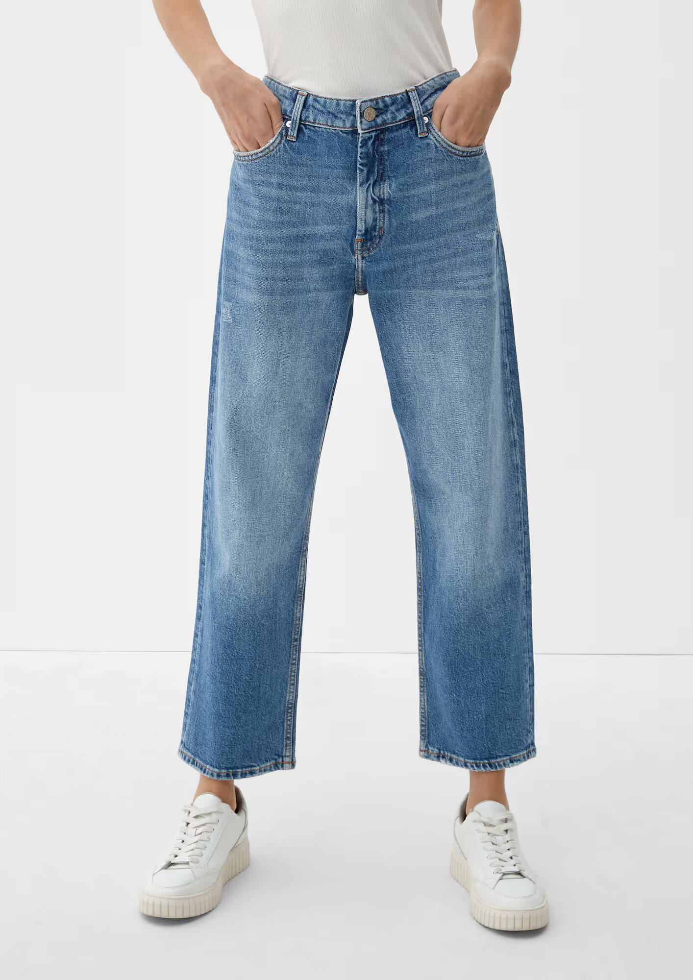 s.Oliver Jeans albastru denim - Pled.ro