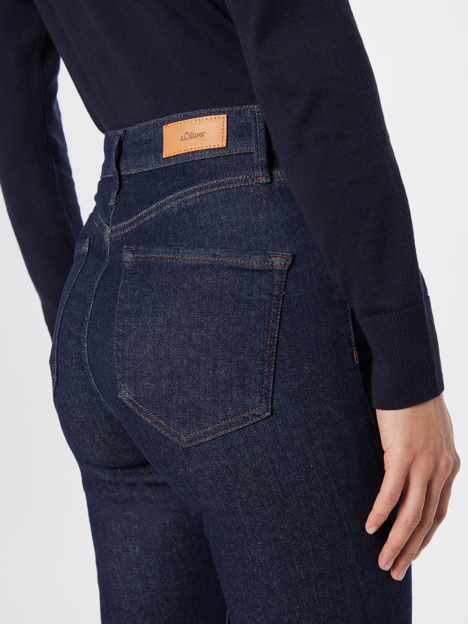 s.Oliver Jeans albastru închis - Pled.ro