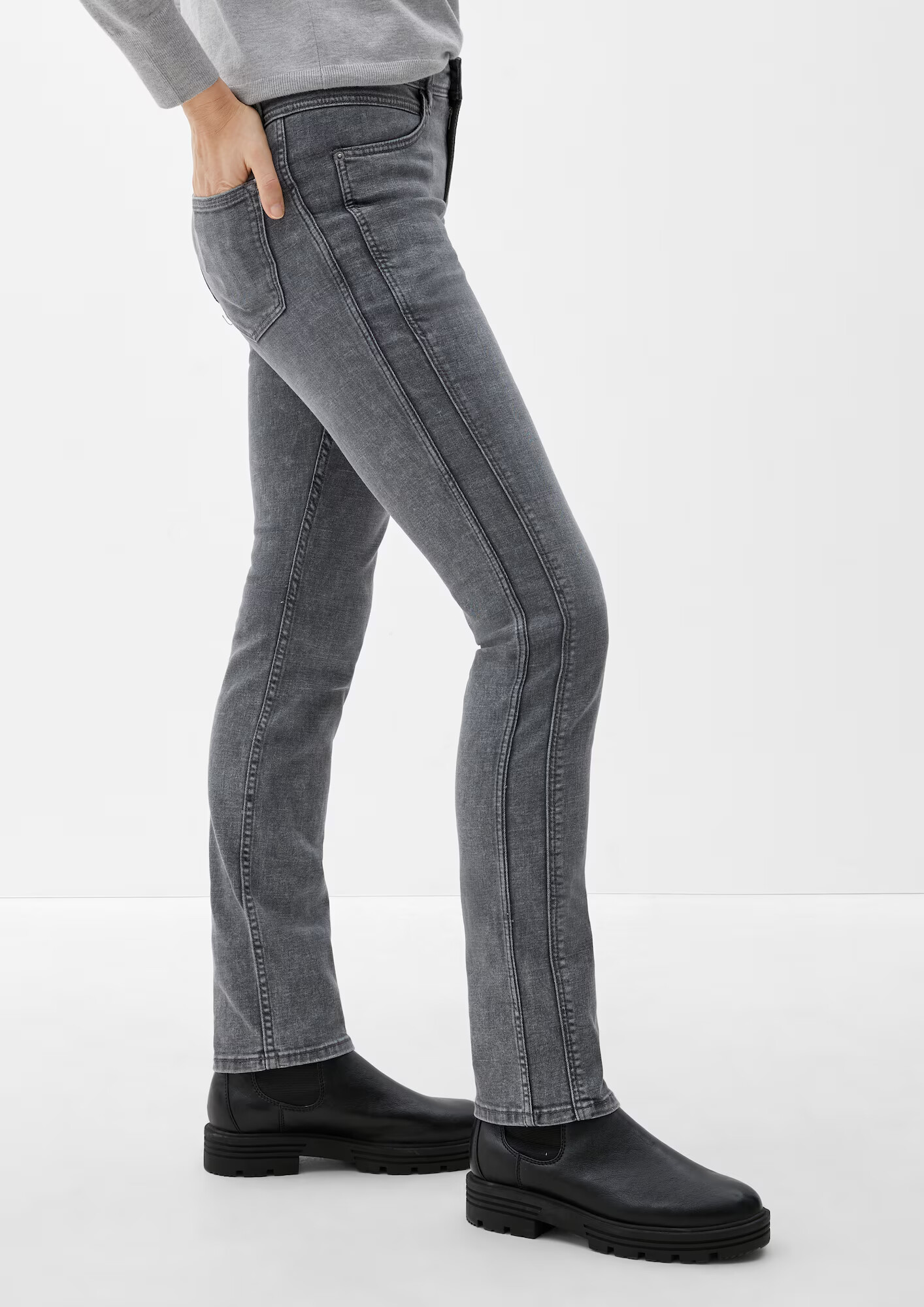 s.Oliver Jeans 'Betsy' gri denim - Pled.ro