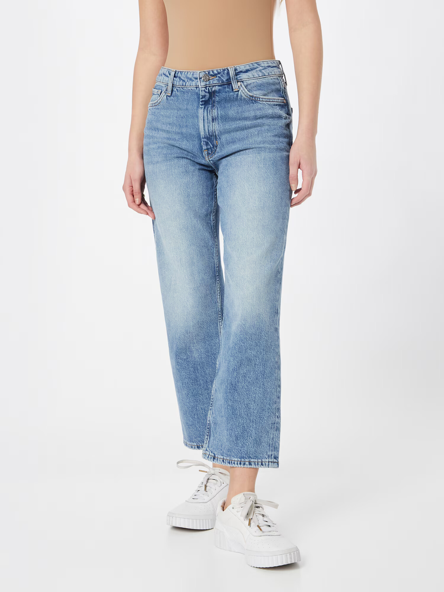 s.Oliver Jeans 'Karolin' albastru denim / maro - Pled.ro