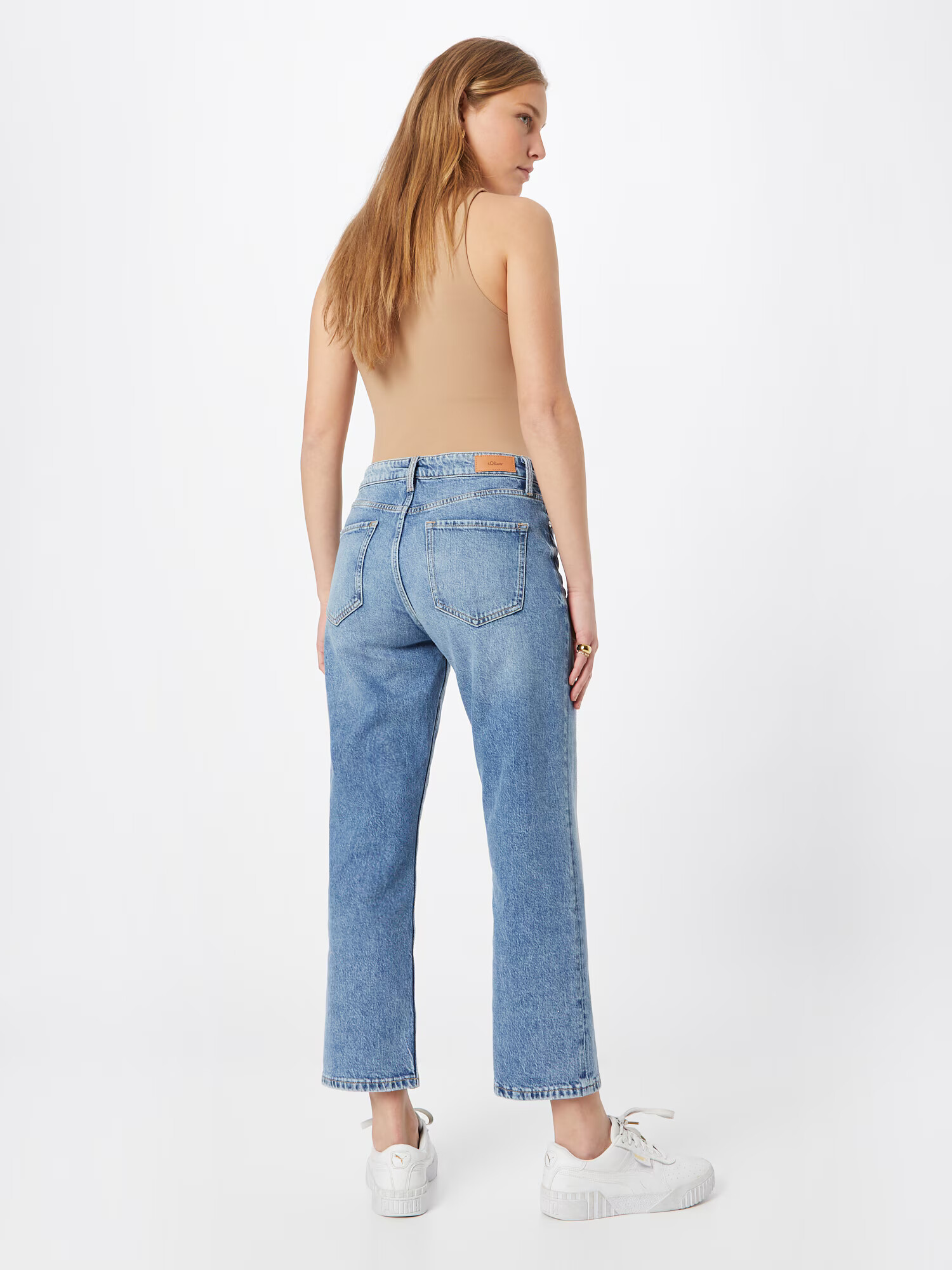 s.Oliver Jeans 'Karolin' albastru denim / maro - Pled.ro