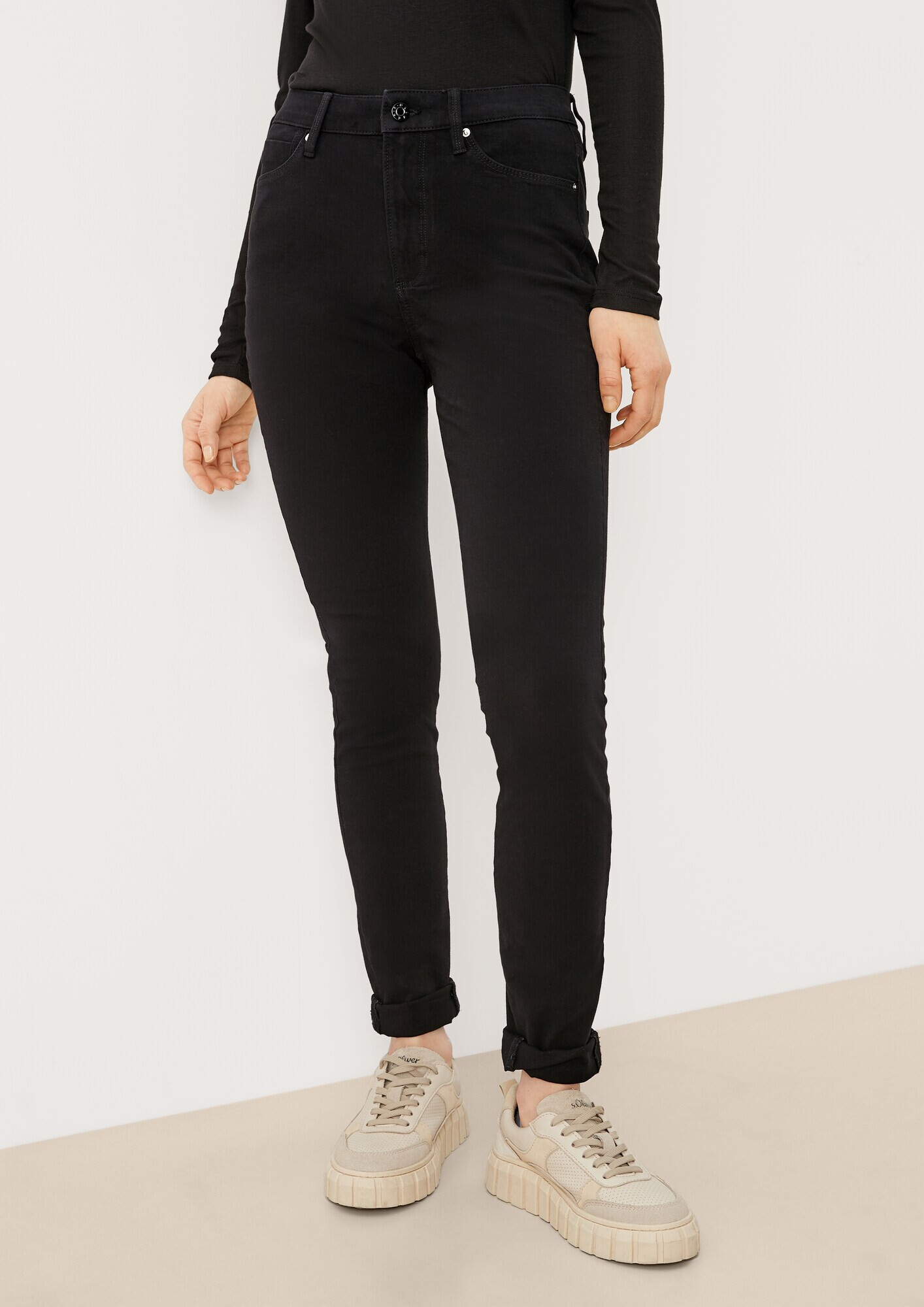 s.Oliver Jeans negru denim - Pled.ro