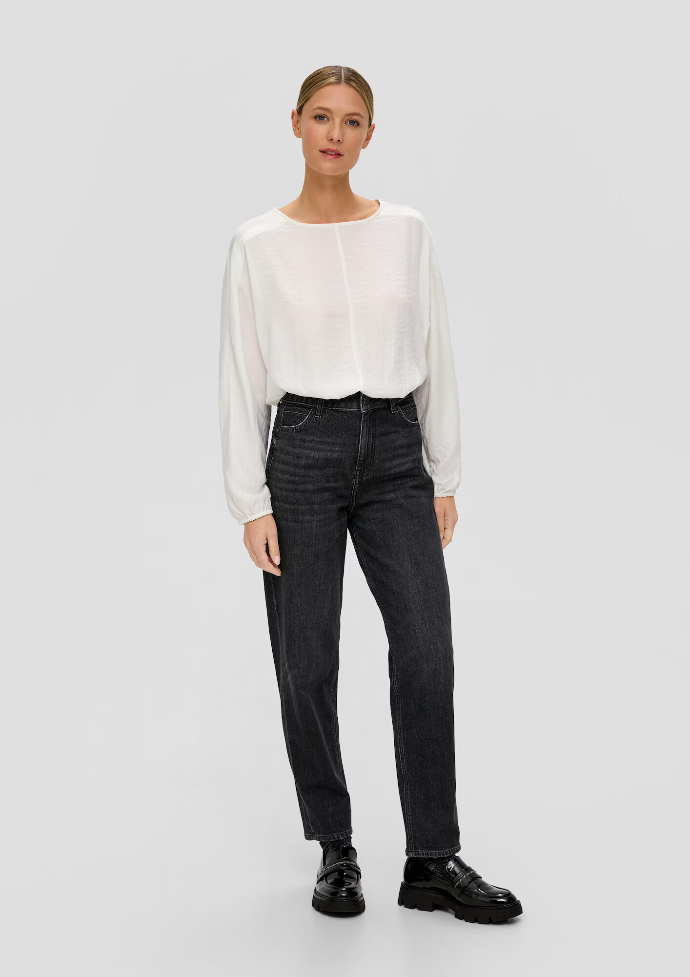 s.Oliver Jeans negru denim - Pled.ro