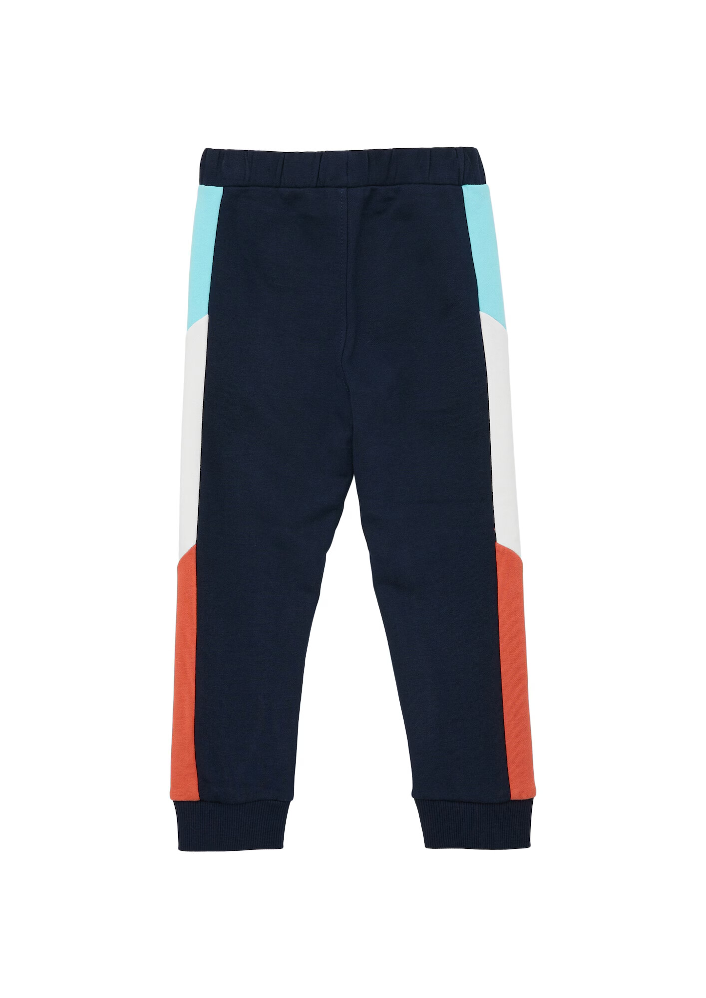 s.Oliver Pantaloni bleumarin / albastru deschis / portocaliu / alb - Pled.ro