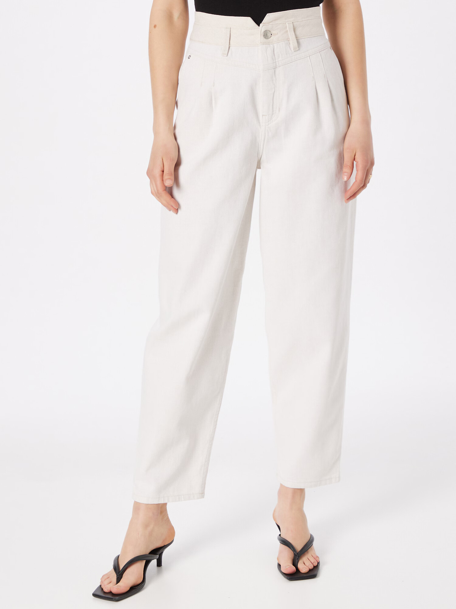 s.Oliver Pantaloni cu cute crem - Pled.ro