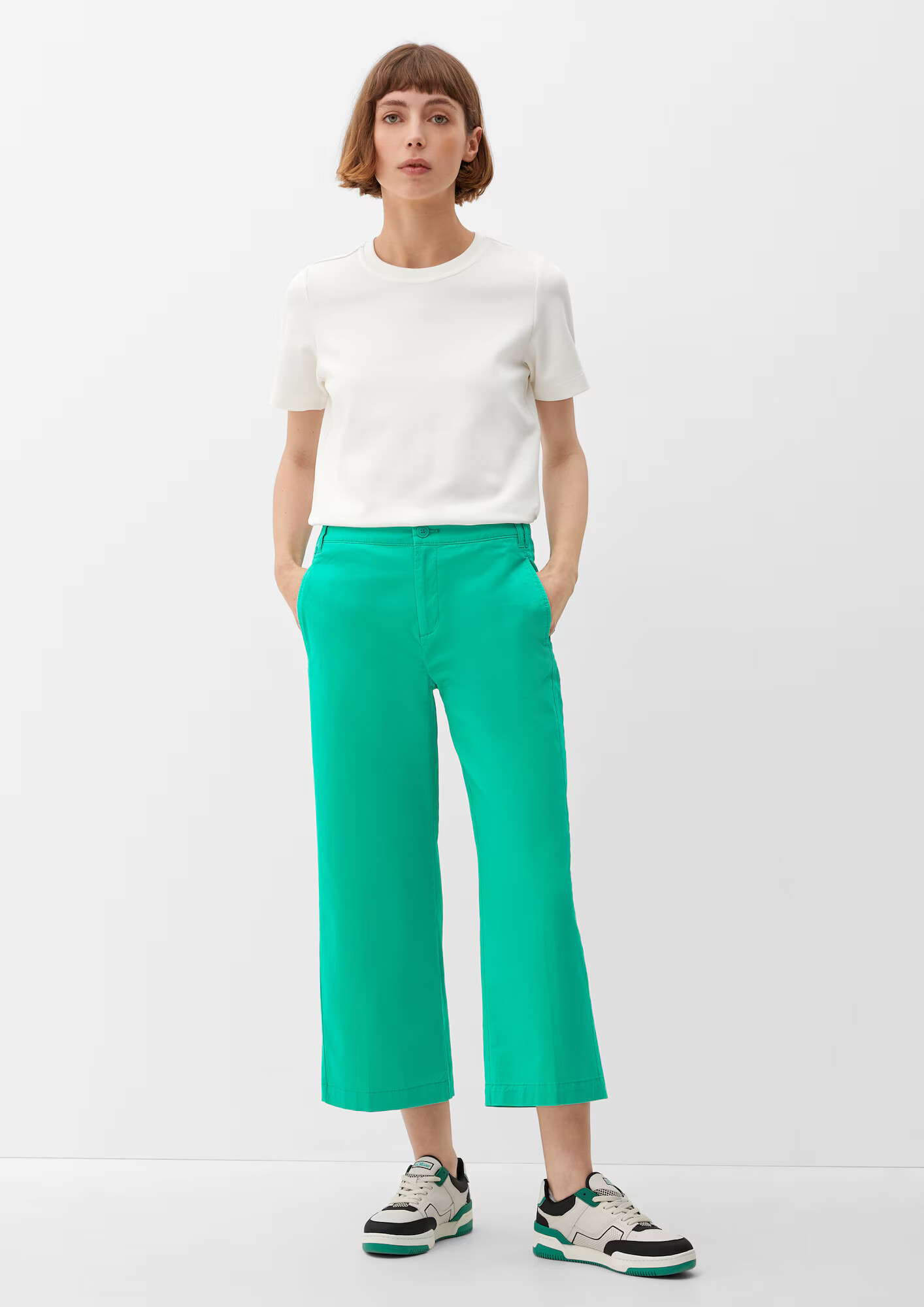 s.Oliver Pantaloni verde jad - Pled.ro