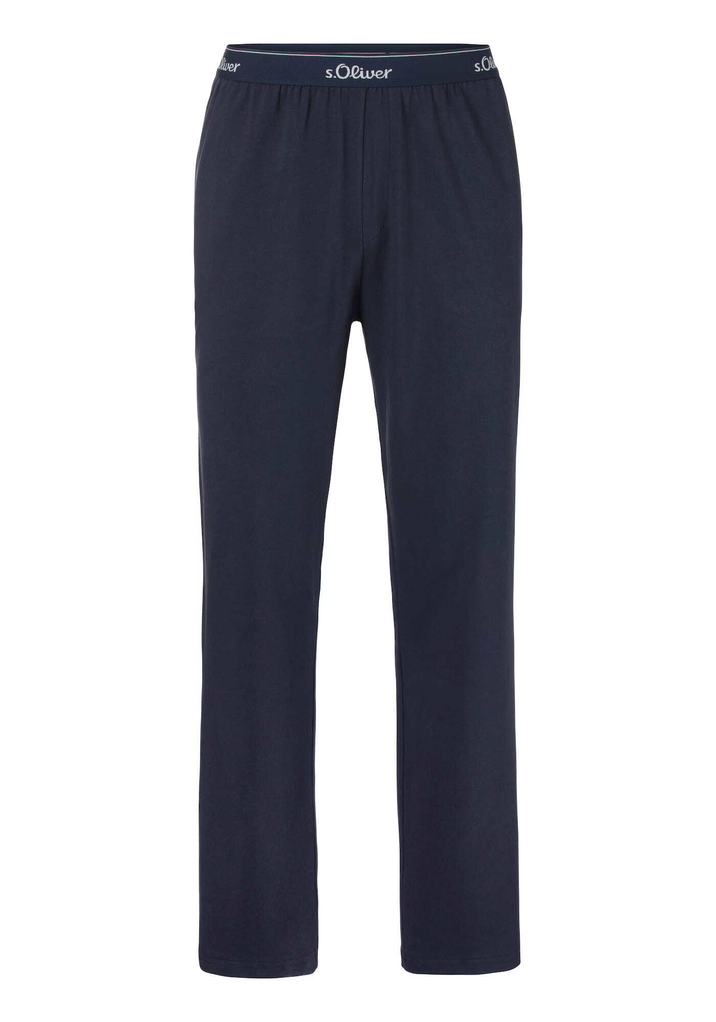 s.Oliver Pantaloni de pijama albastru marin / alb - Pled.ro