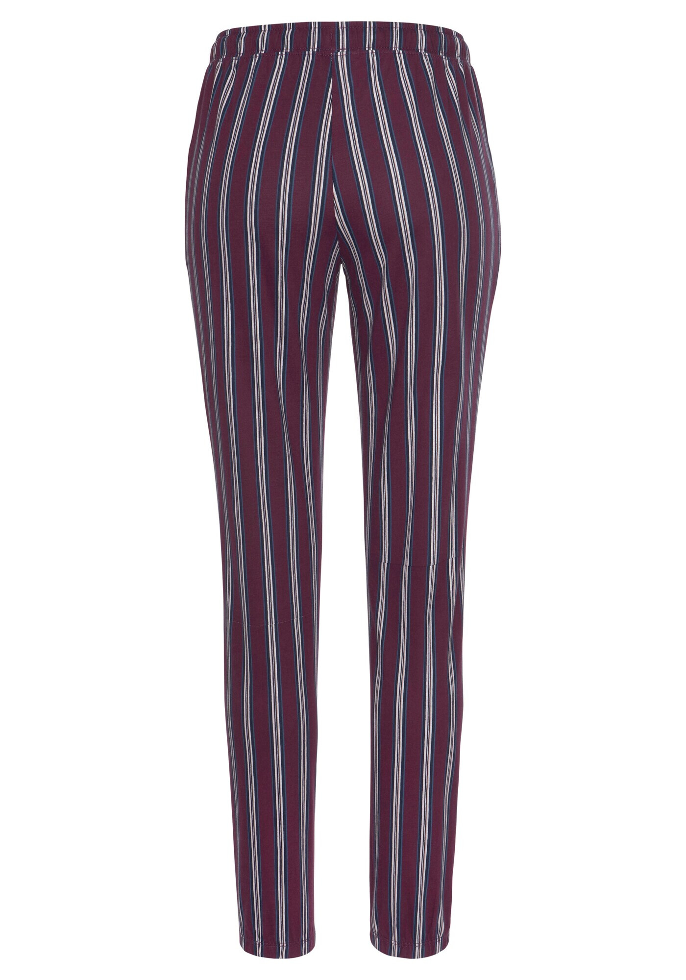 s.Oliver Pantaloni de pijama albastru marin / roșu bordeaux / alb - Pled.ro