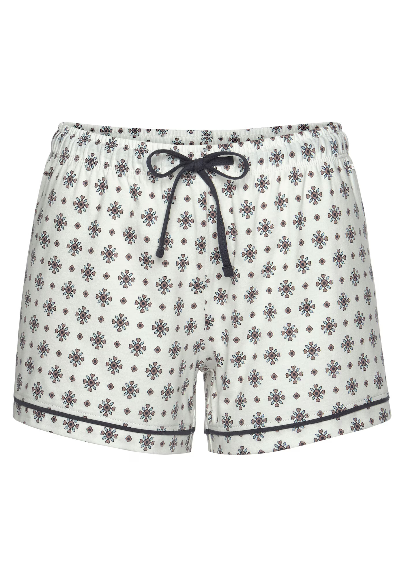 s.Oliver Pantaloni de pijama albastru noapte / albastru pastel / maro deschis / alb murdar - Pled.ro