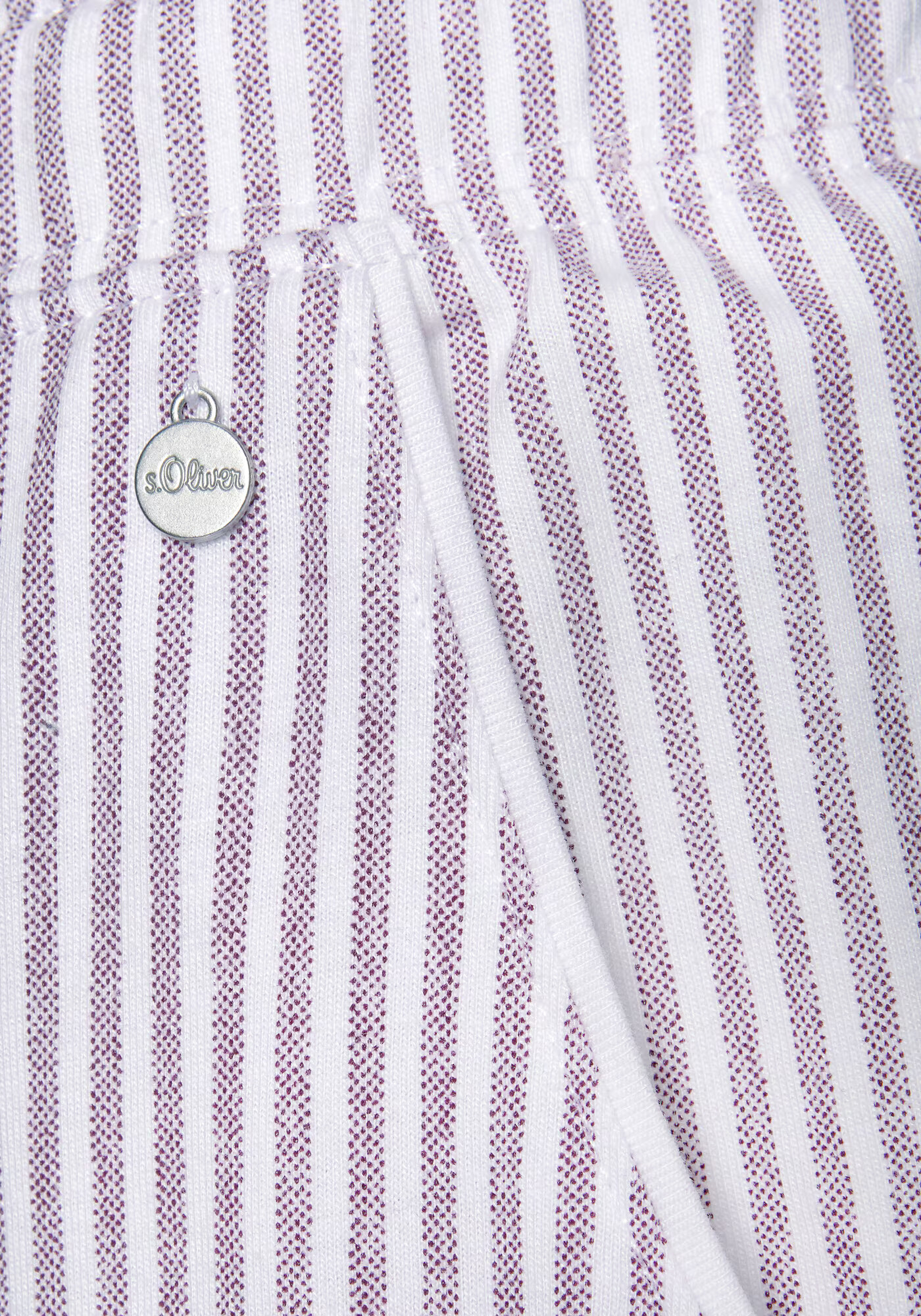 s.Oliver Pantaloni de pijama mov deschis / alb - Pled.ro