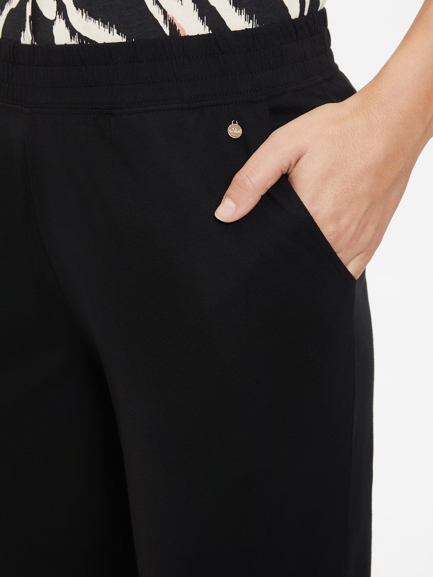 s.Oliver Pantaloni de pijama negru - Pled.ro