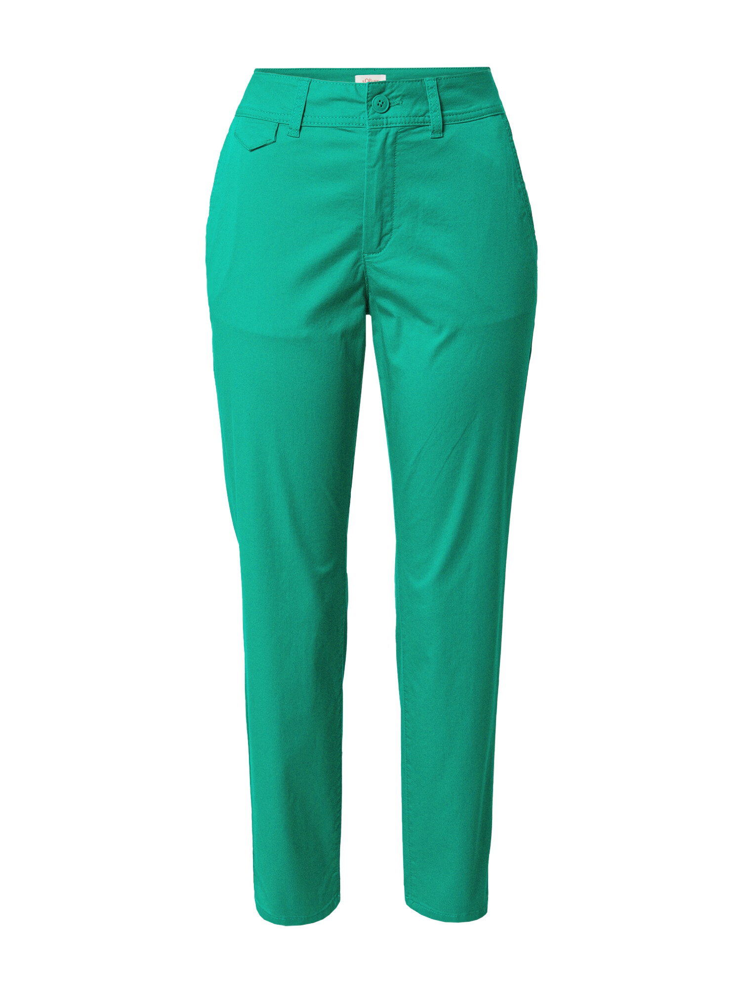 s.Oliver Pantaloni eleganți verde jad - Pled.ro