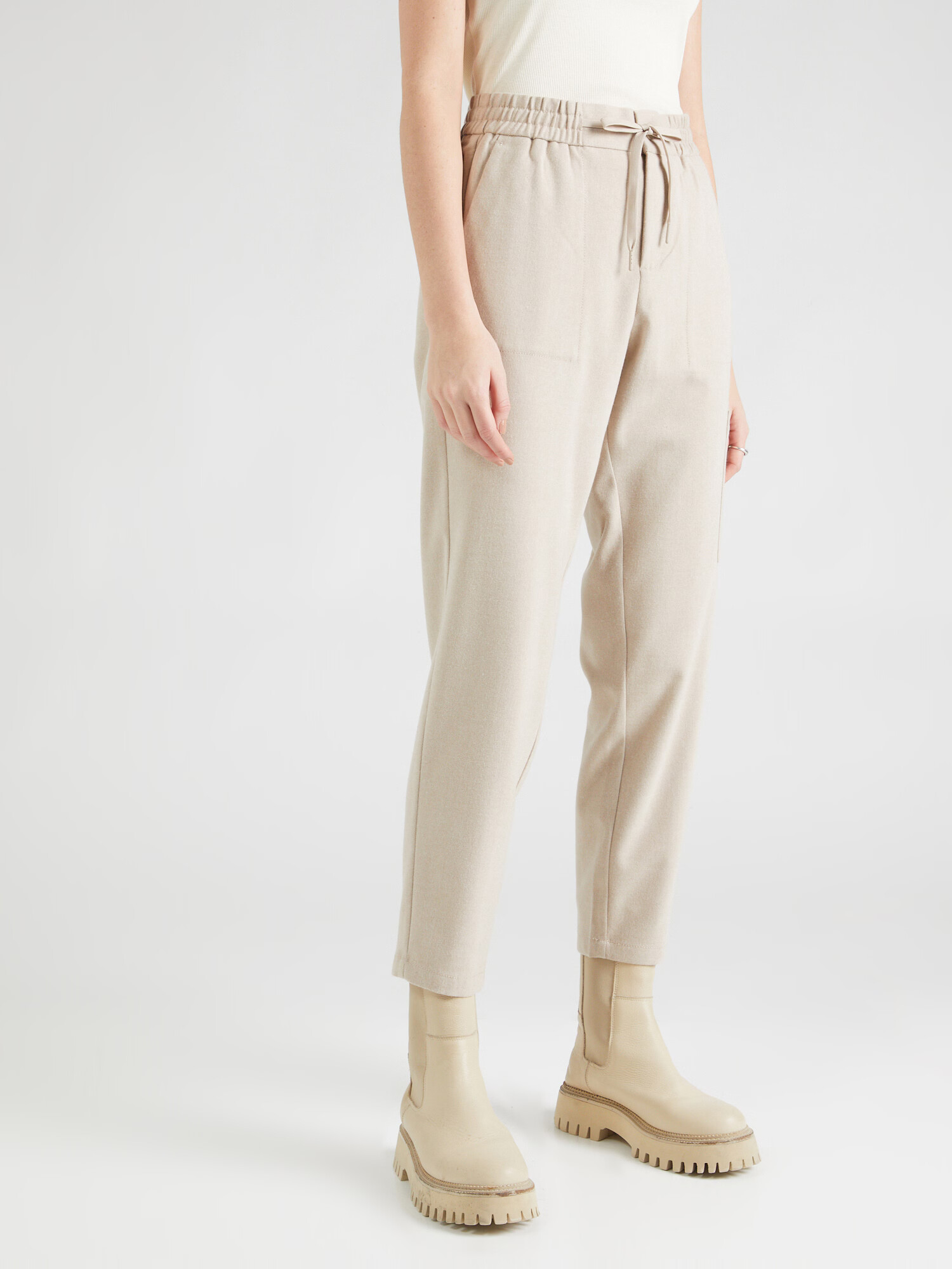 s.Oliver Pantaloni maro cappuccino - Pled.ro