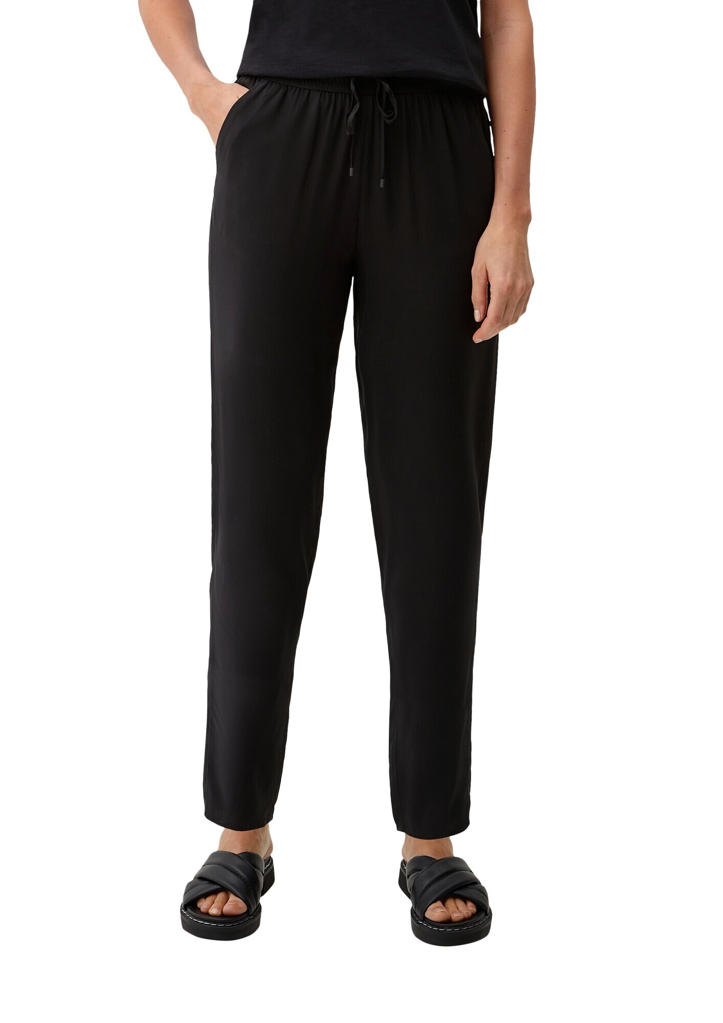 s.Oliver Pantaloni negru - Pled.ro