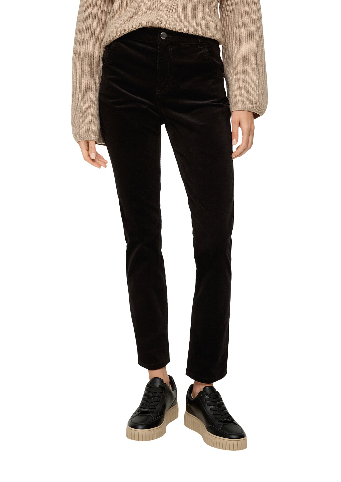 s.Oliver Pantaloni negru - Pled.ro