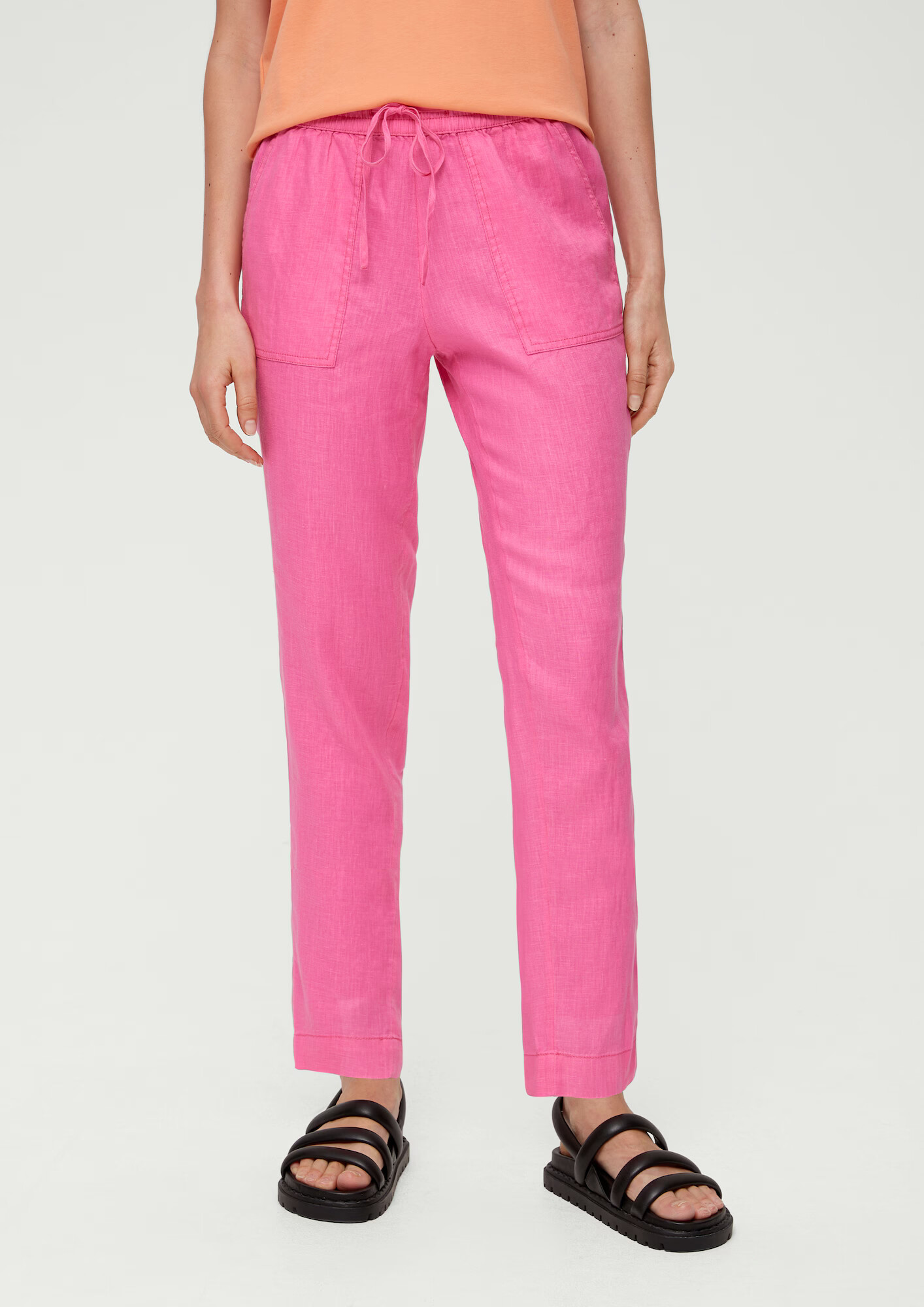 s.Oliver Pantaloni roz pitaya - Pled.ro