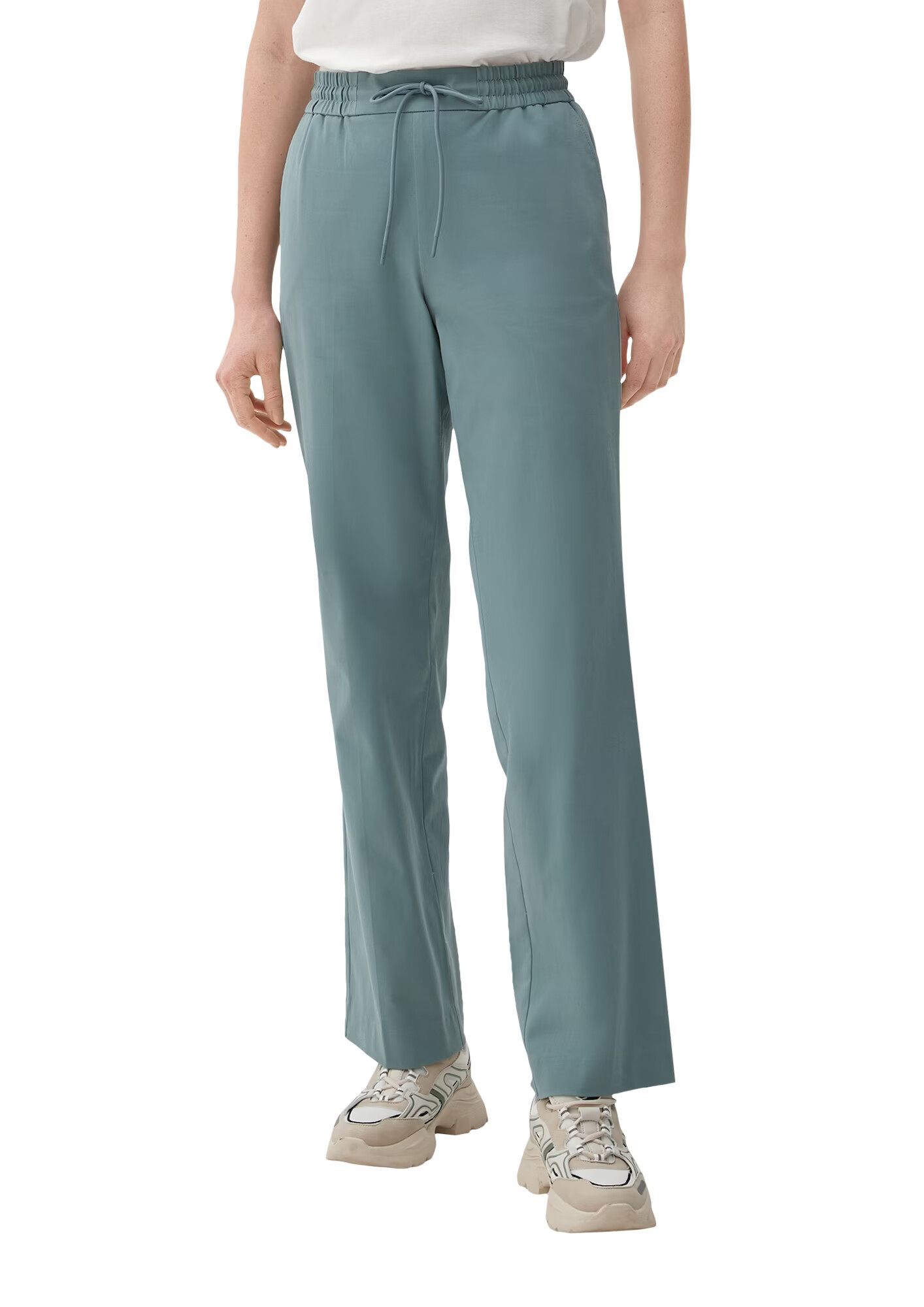 s.Oliver Pantaloni verde petrol - Pled.ro