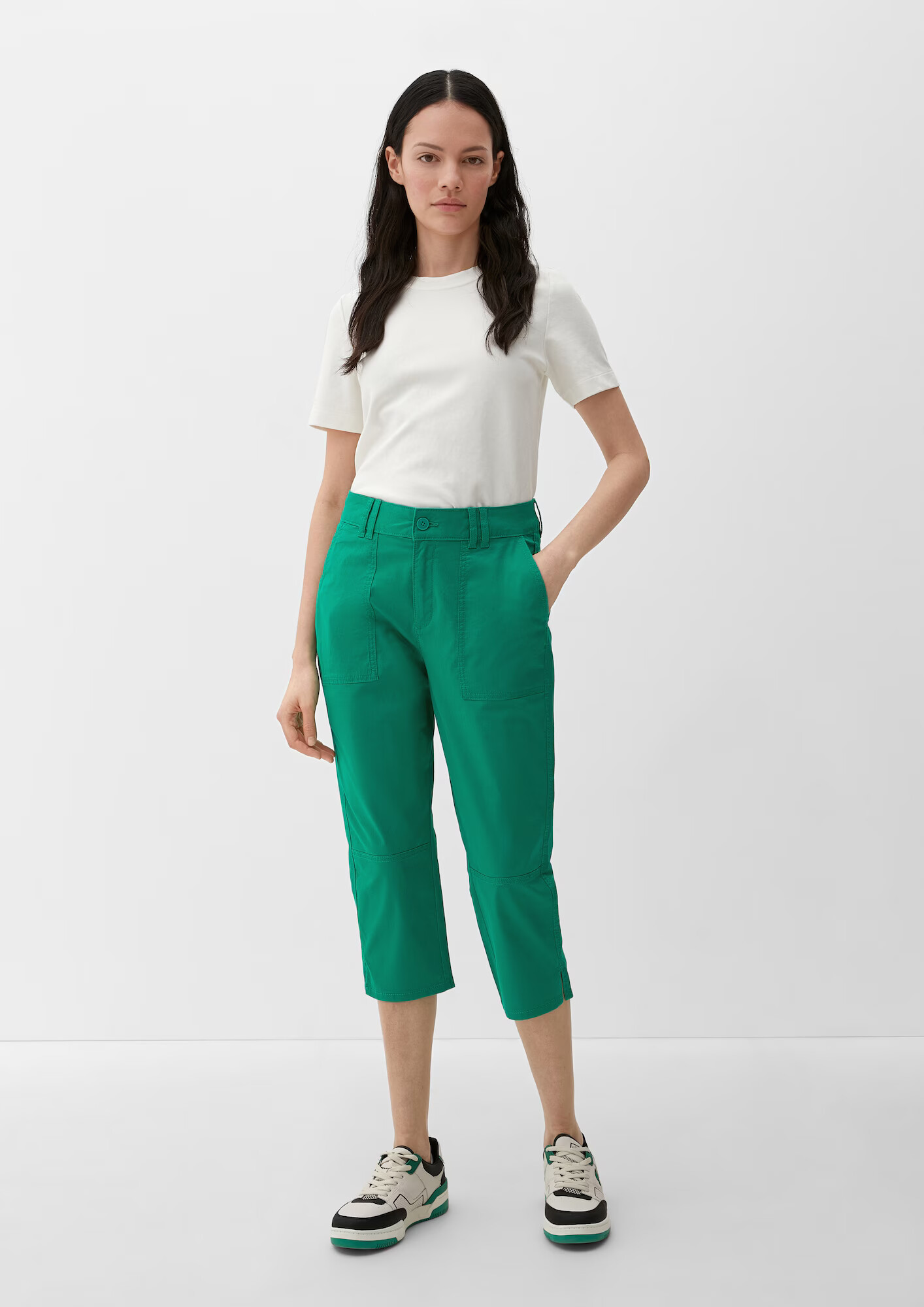 s.Oliver Pantaloni verde - Pled.ro