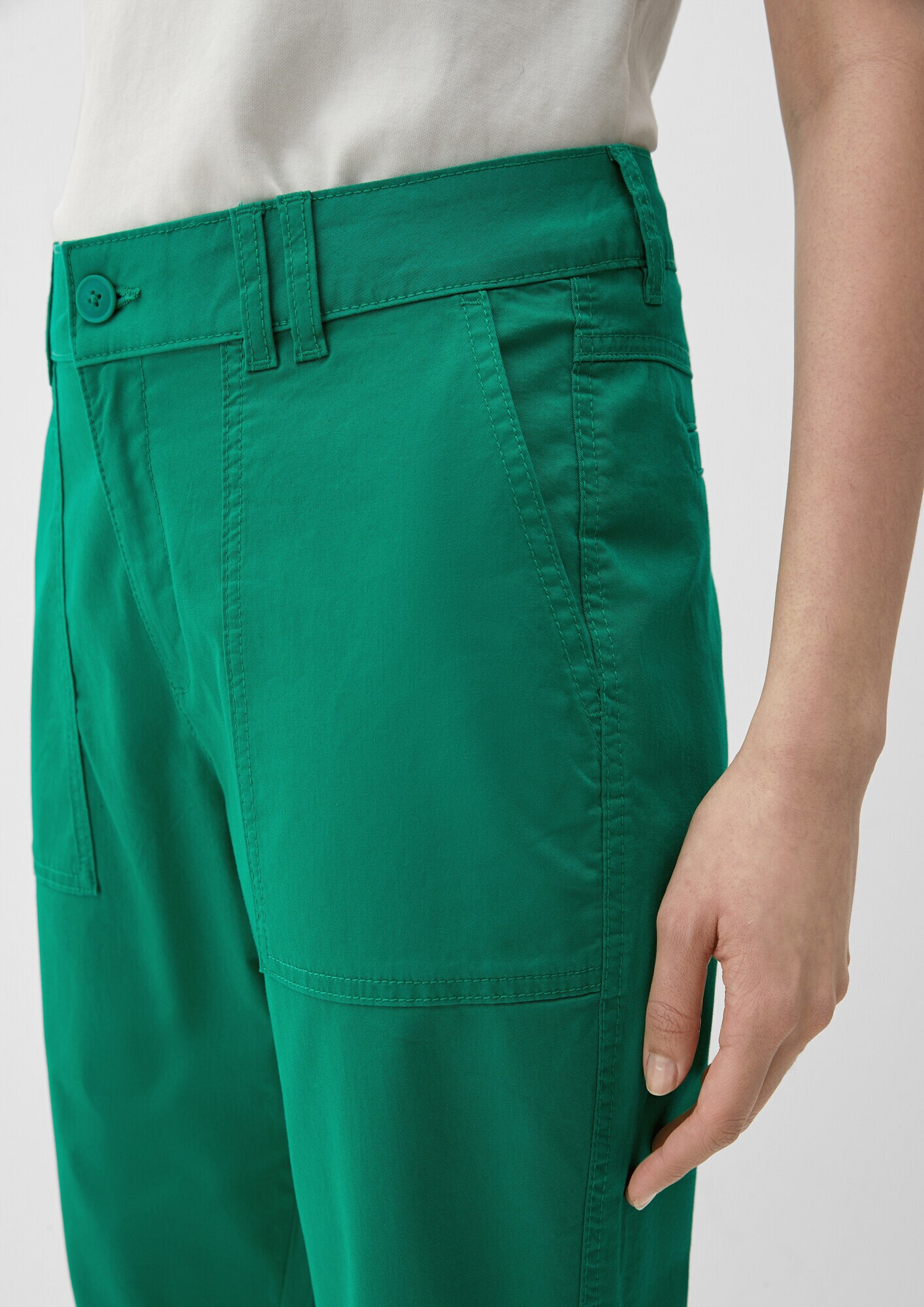 s.Oliver Pantaloni verde - Pled.ro