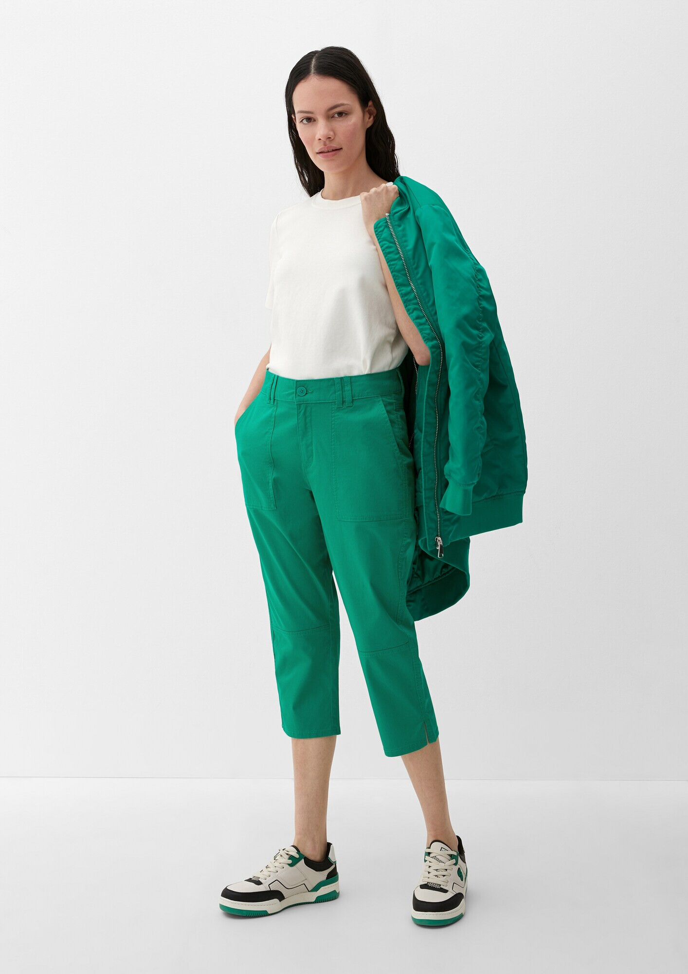 s.Oliver Pantaloni verde - Pled.ro